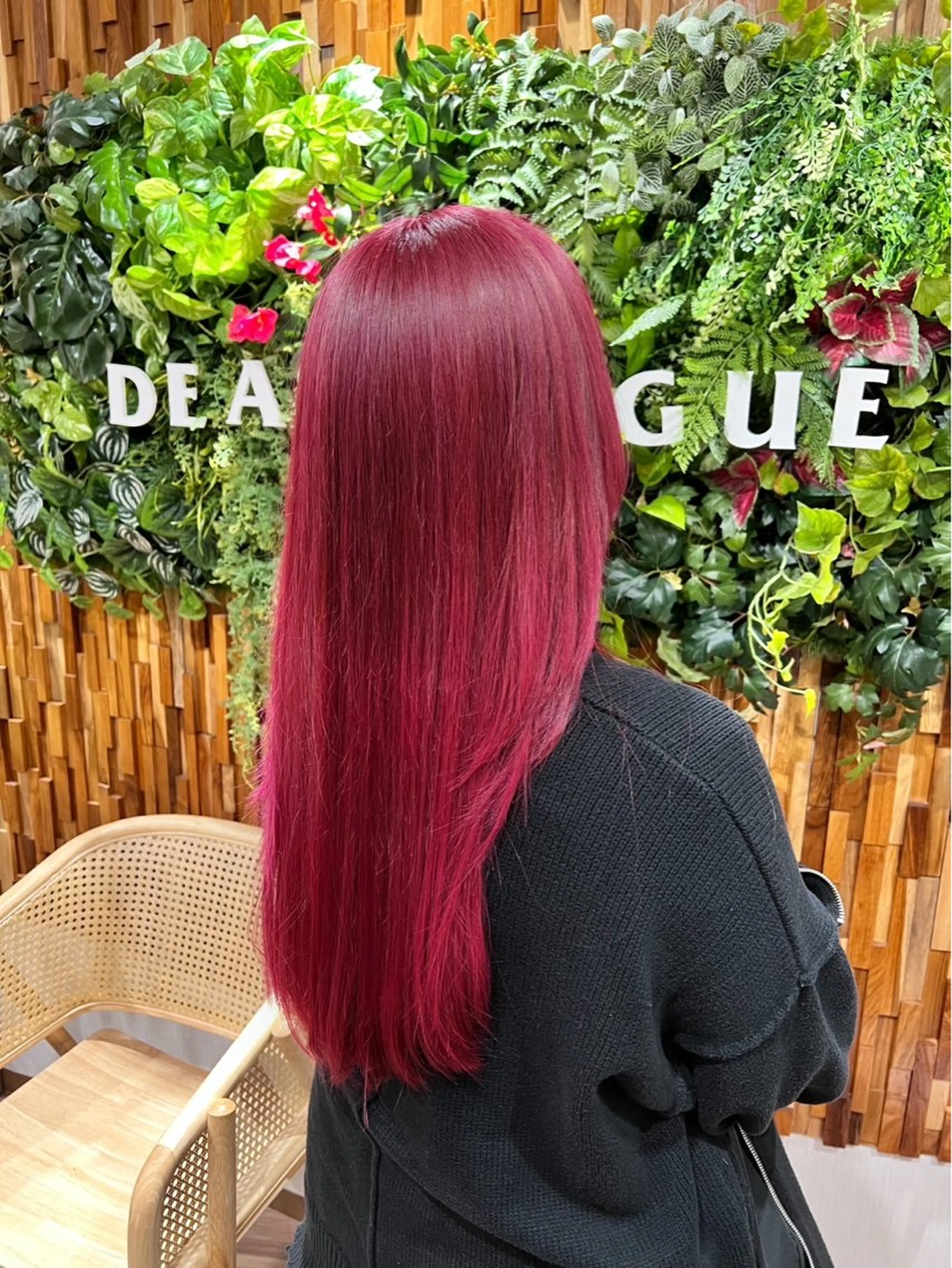 ロング カラー カット ヘアカラー ふなき あすかのヘアスタイル