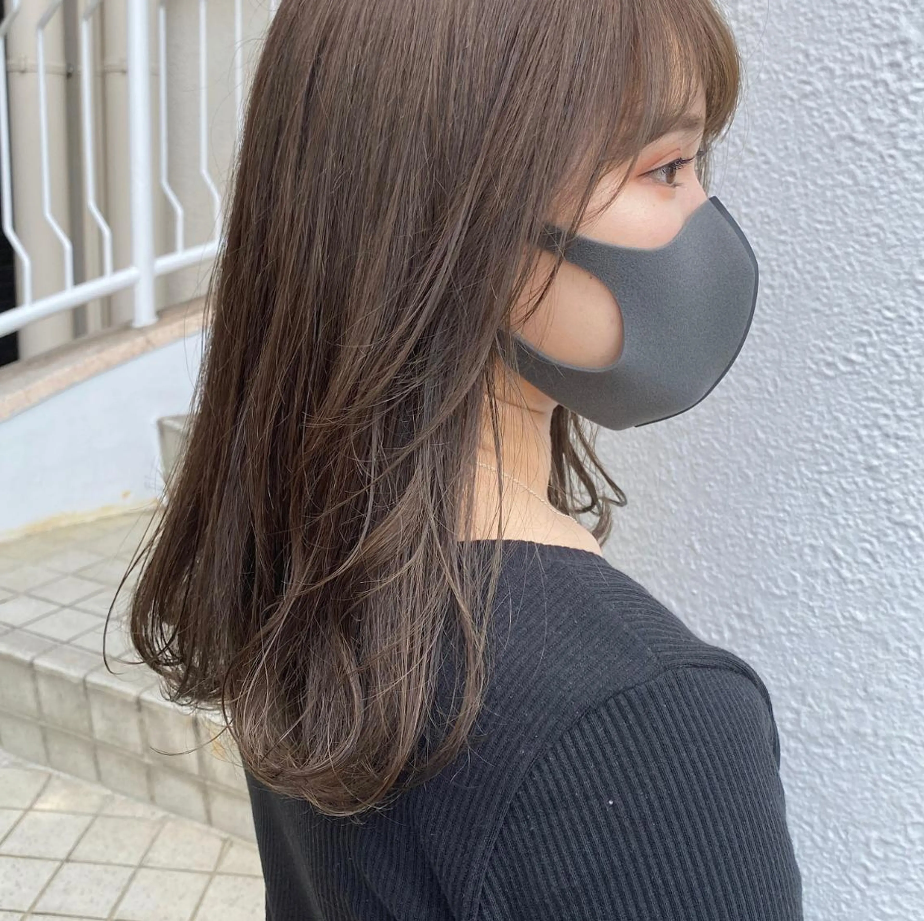 セミロング ヘアカラー トリートメント kohana 🎀韓国ヘア🎀🤍のヘアスタイル