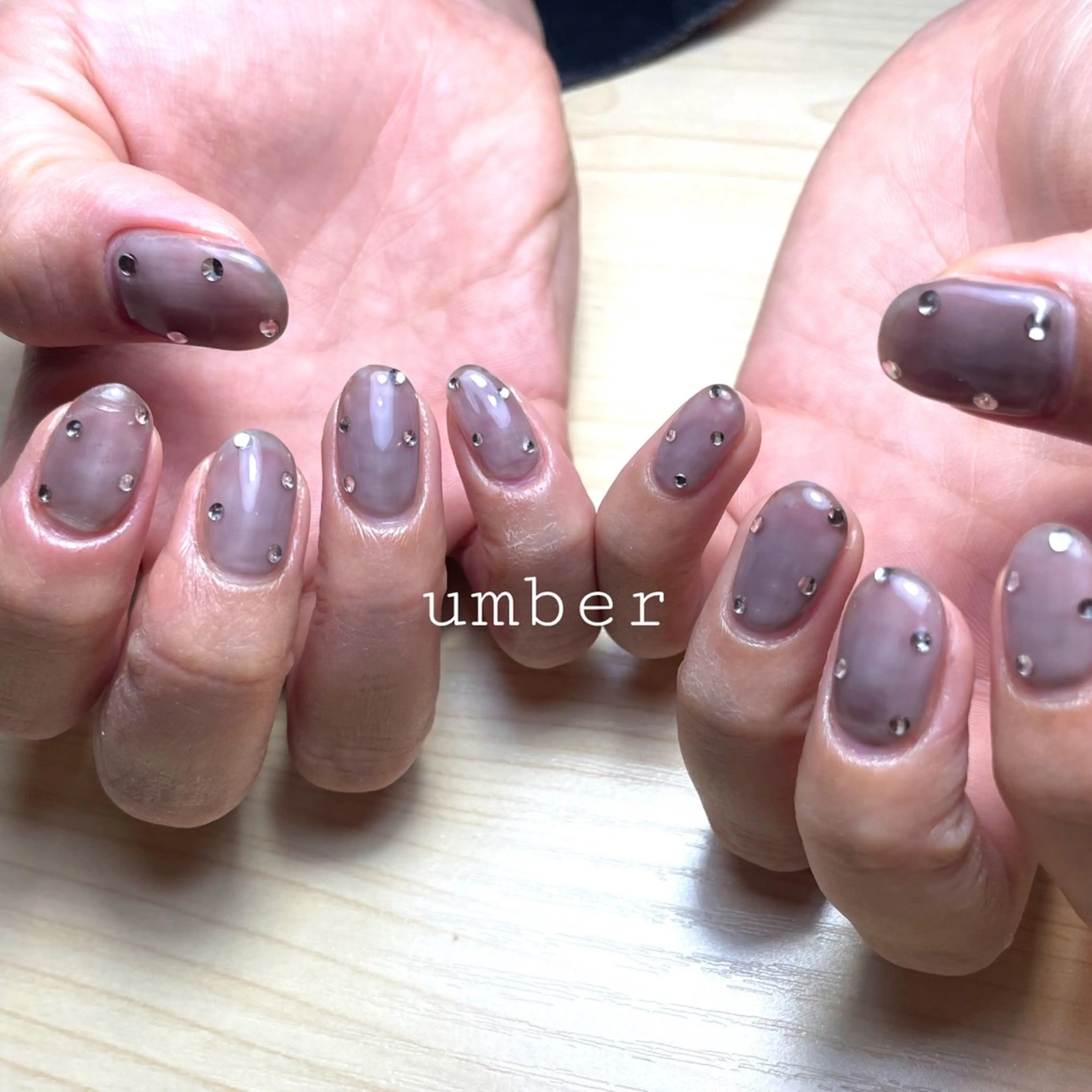 ネイル ハンドネイル umber 三茶1分のネイルデザイン