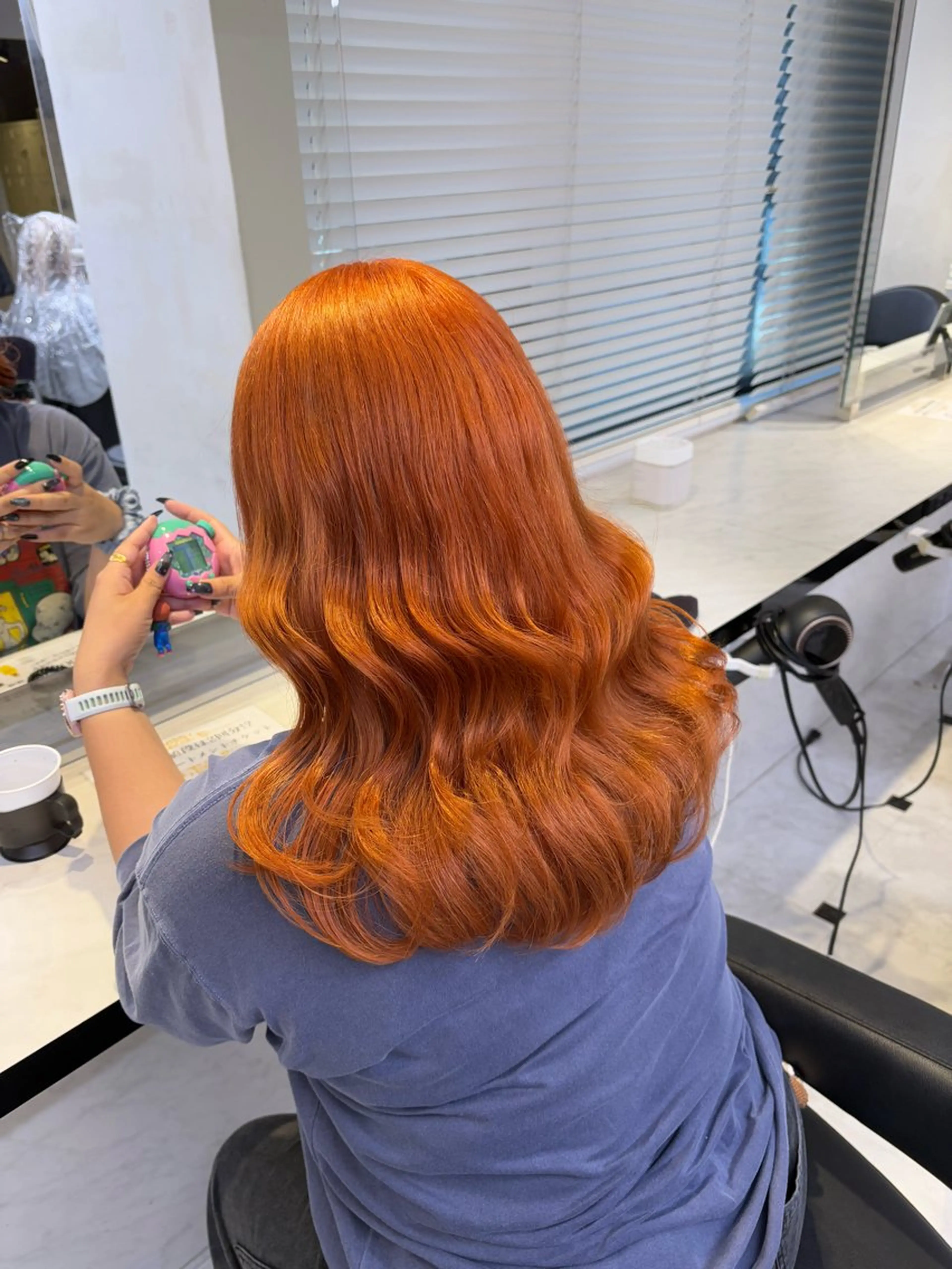ロング カラー ヘアカラー トリートメント ヘッドスパ ヘアセット 透明感ベージュカラー ♡上野♡AIのヘアスタイル