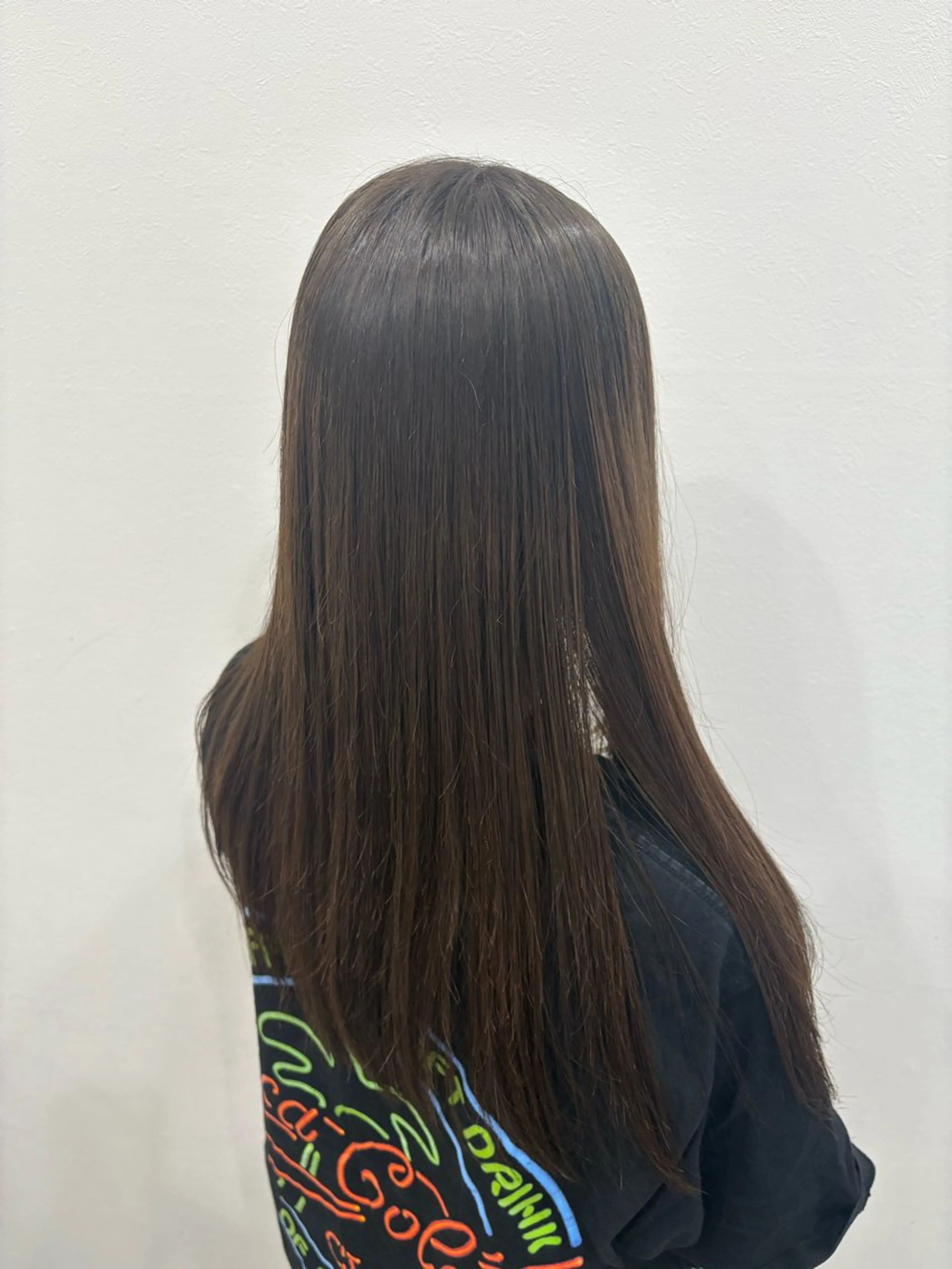 ロング カット 縮毛矯正 松田 遥香のヘアスタイル