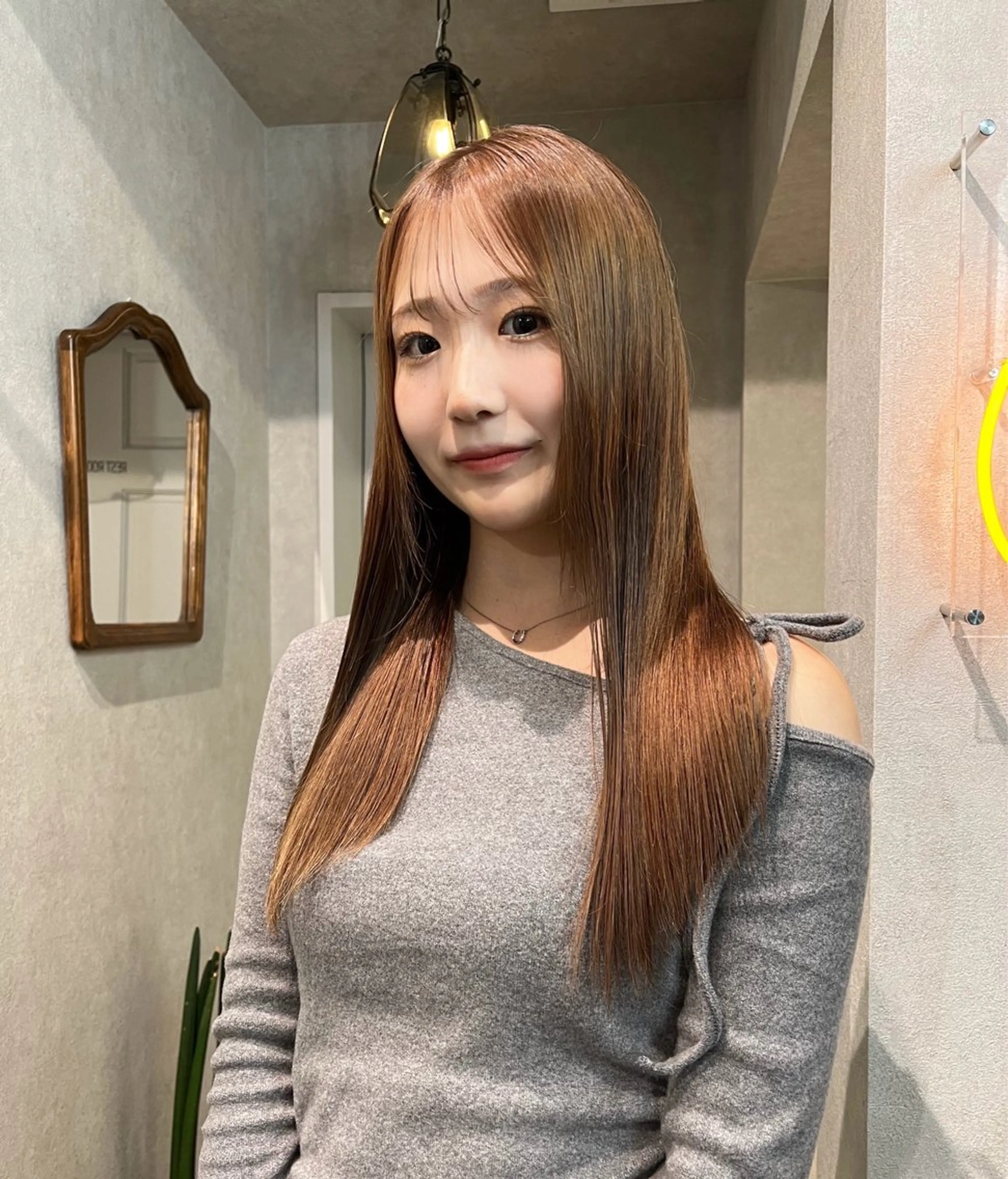 ロング カラー ブラウンカラー ヘアカラー 艶ハイトーン / 輝保🤍✨のその他イメージ