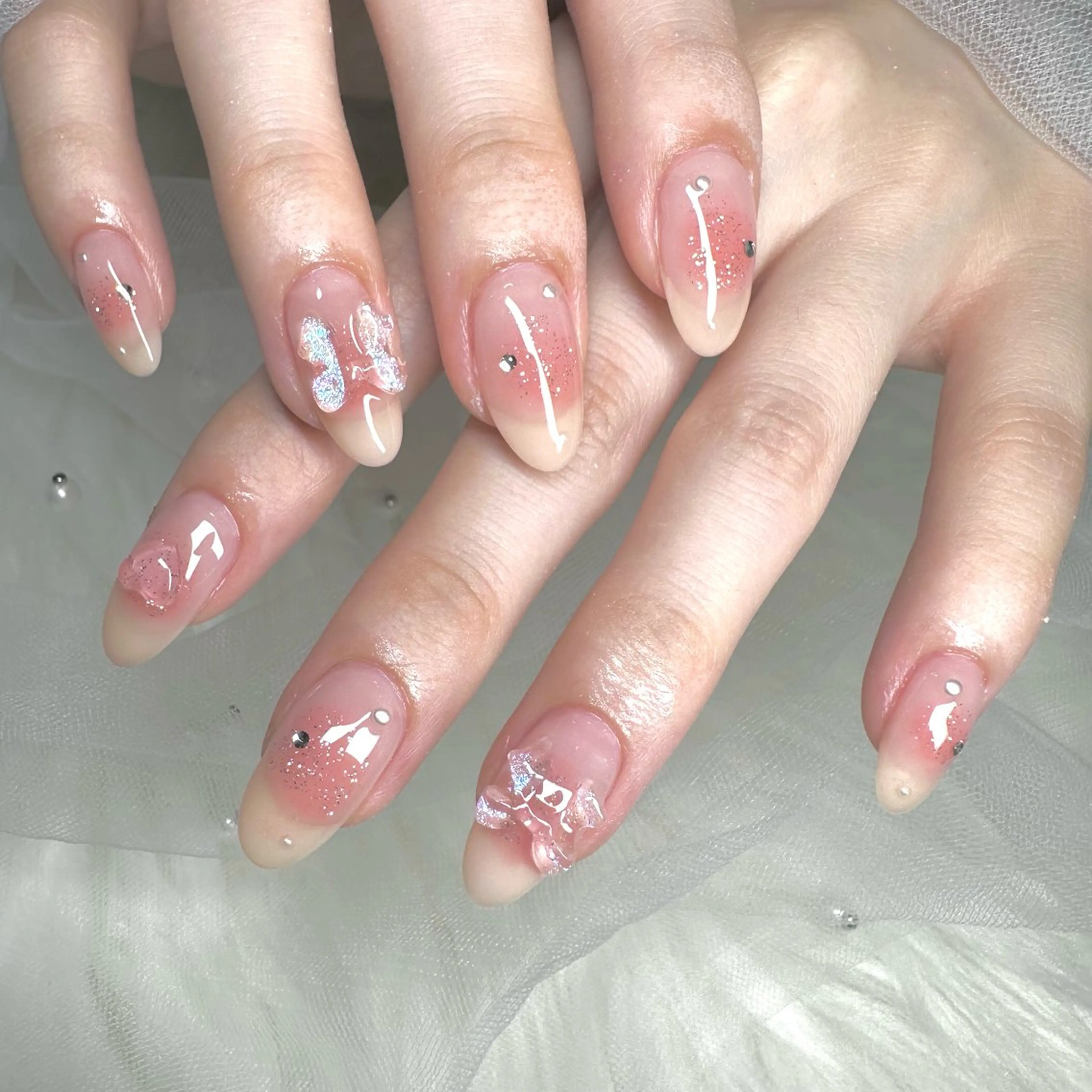 ネイル チークネイル フラッシュネイル TRU NAIL&EYEゆめが丘ソラトス店所属・ɴᴀɪʟɪSᴛ く~🐻❄️のネイルデザイン