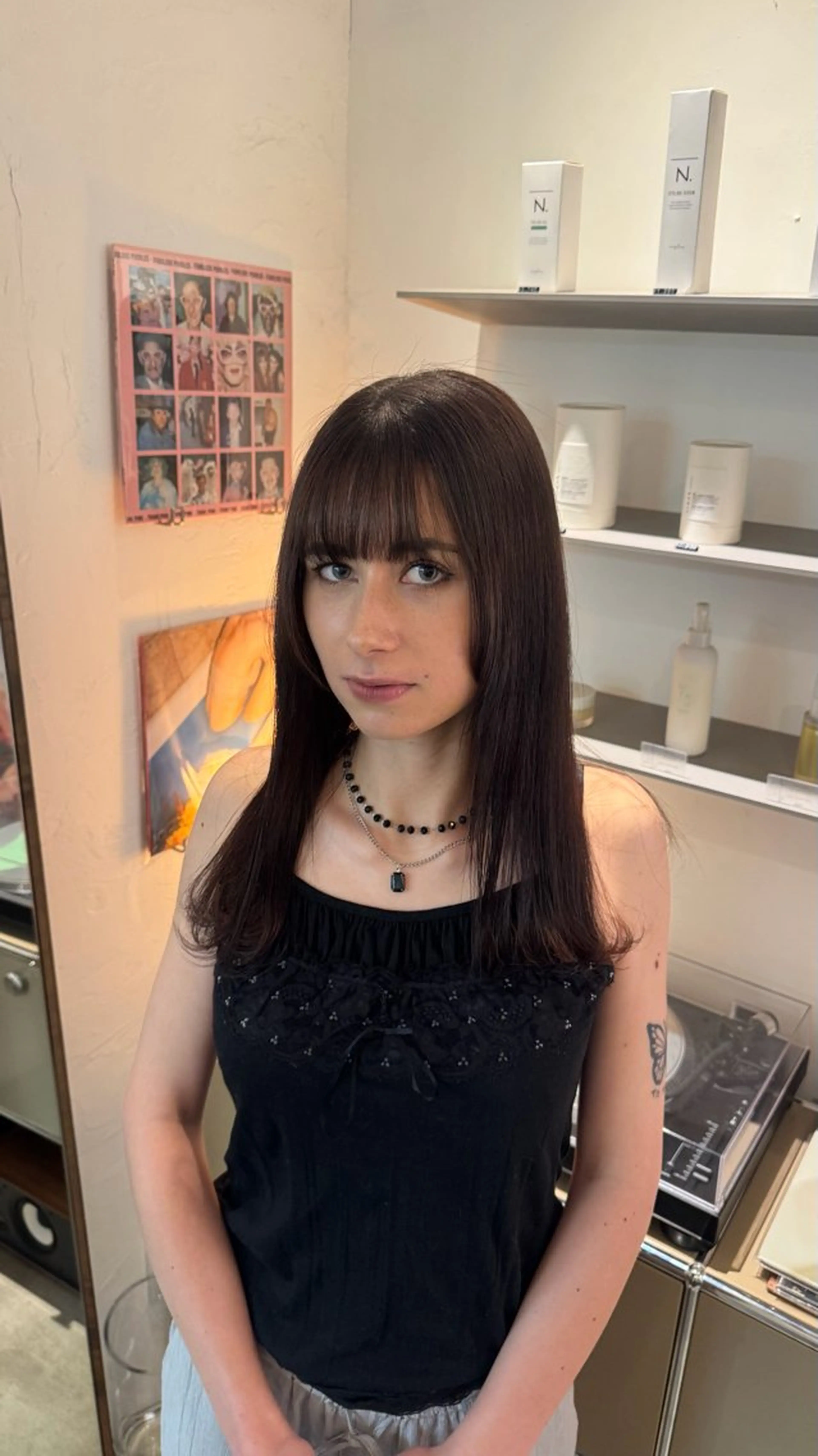 セミロング 縮毛矯正 Tsukasa/ ハイトーン/寒色のヘアスタイル