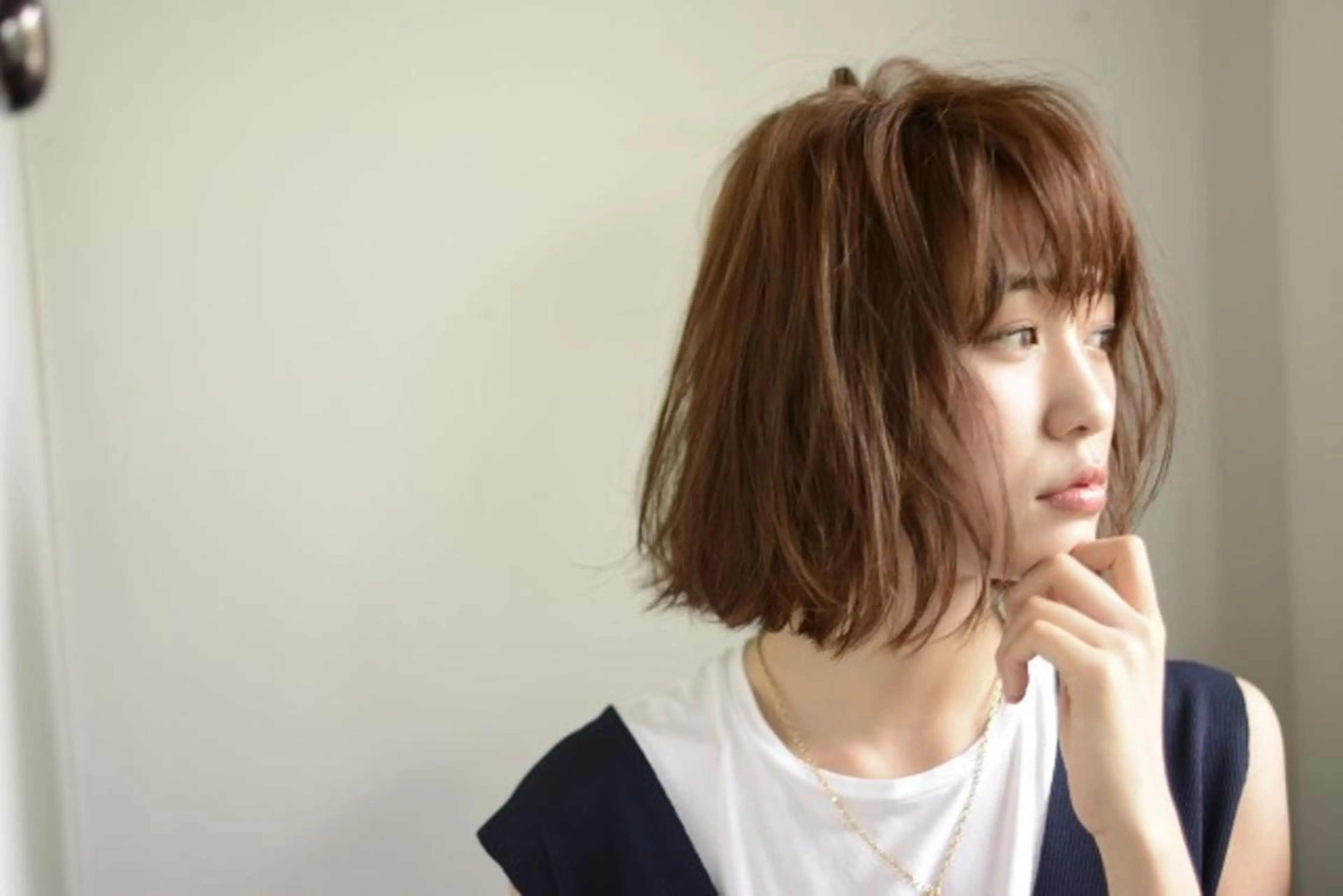 ミディアム カラー 店長 佐藤のヘアスタイル
