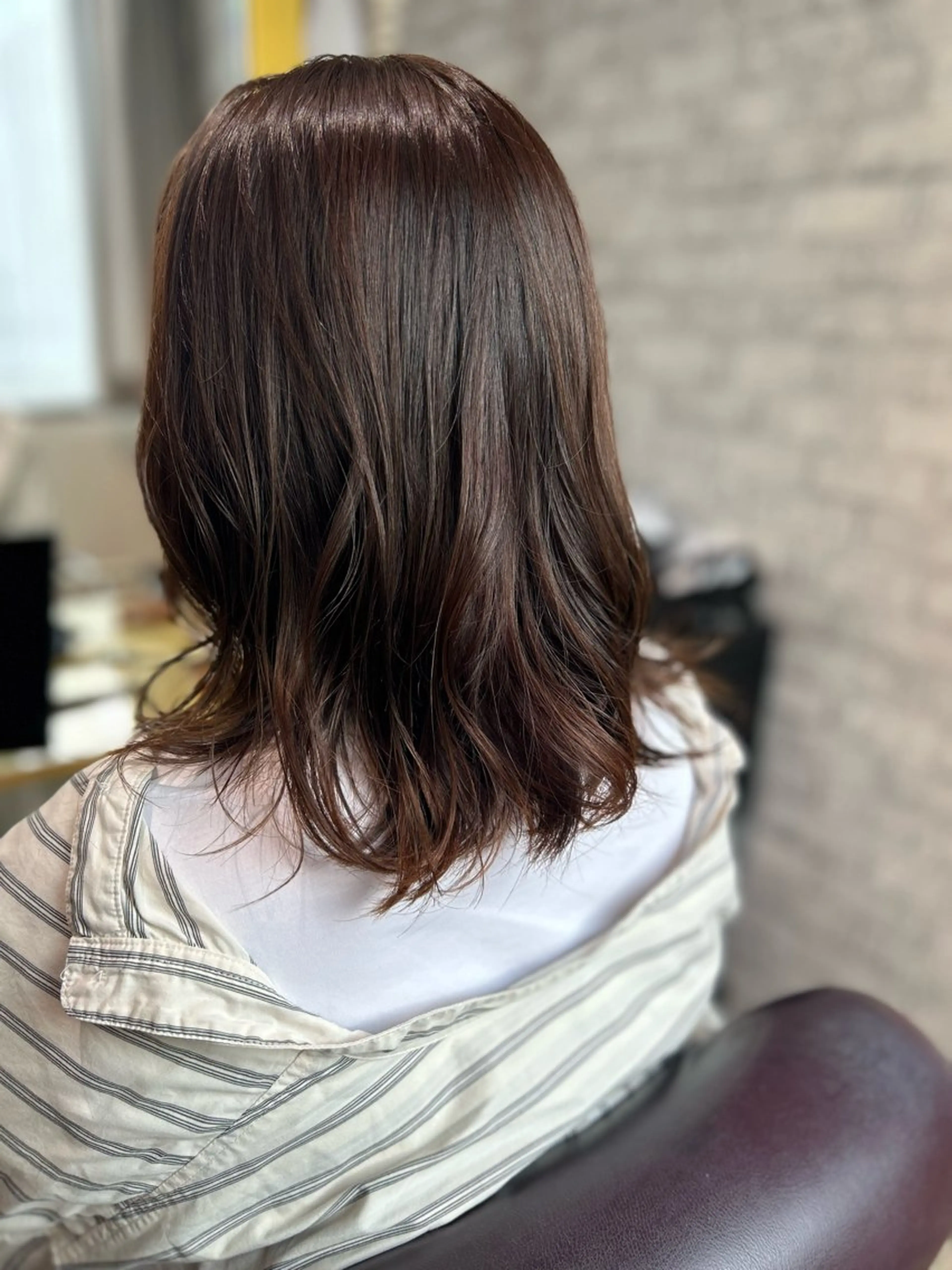 ミディアム ヘアカラー 縮毛矯正／髪質改善 🌼mizukiのヘアスタイル