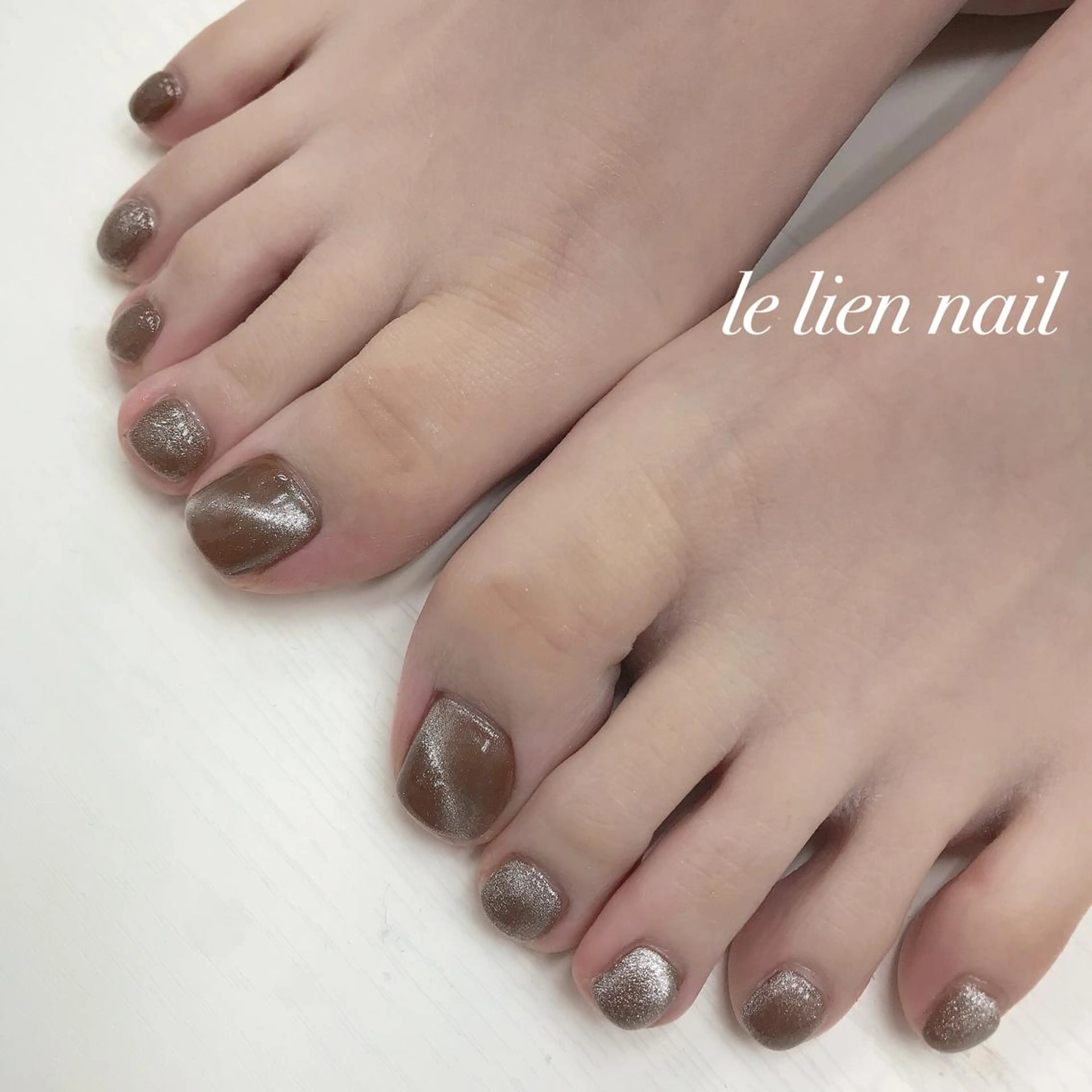 ショート フットネイル le lien nailのネイルデザイン