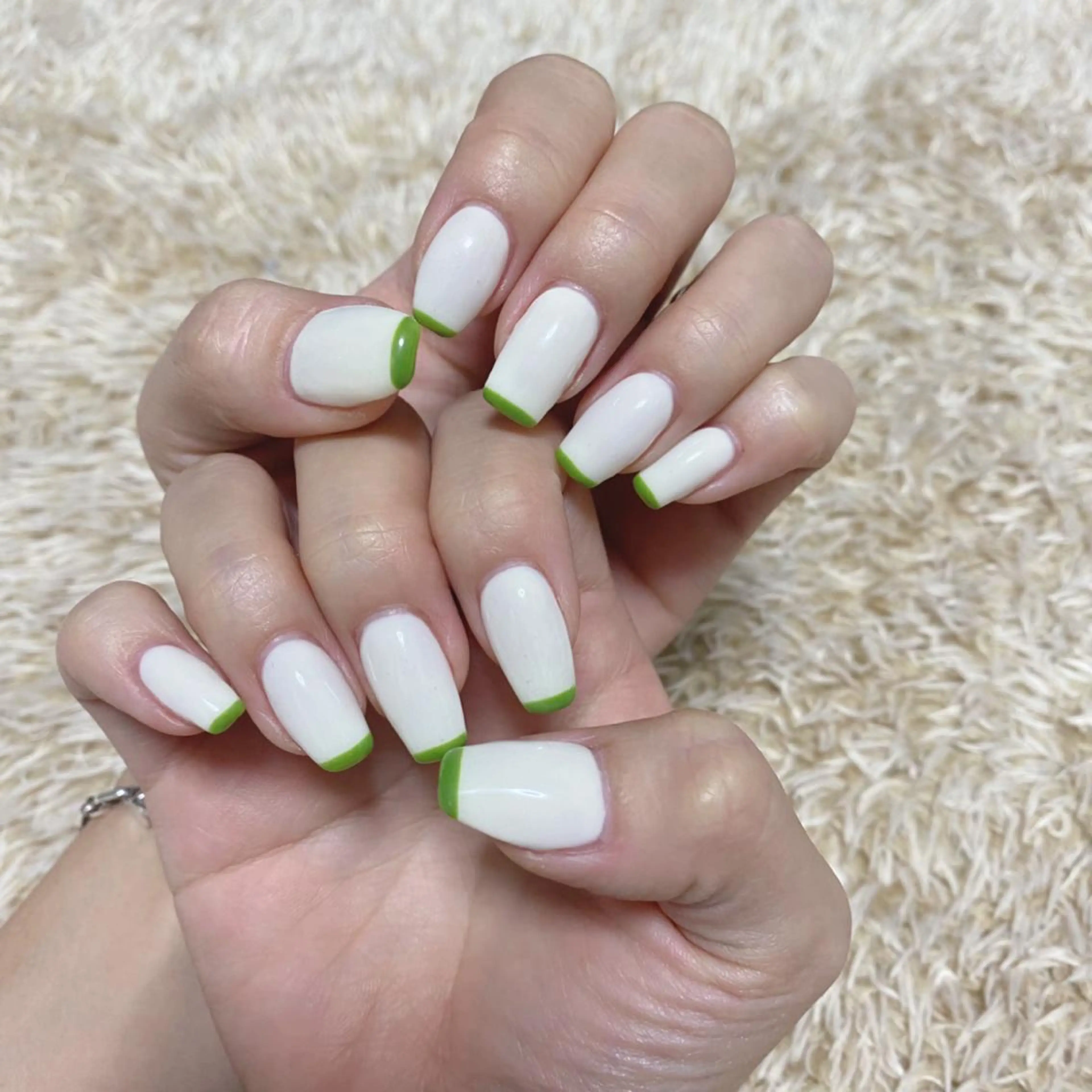 ネイル フレンチネイル スクエアネイル nailsalon ICHIのネイルデザイン