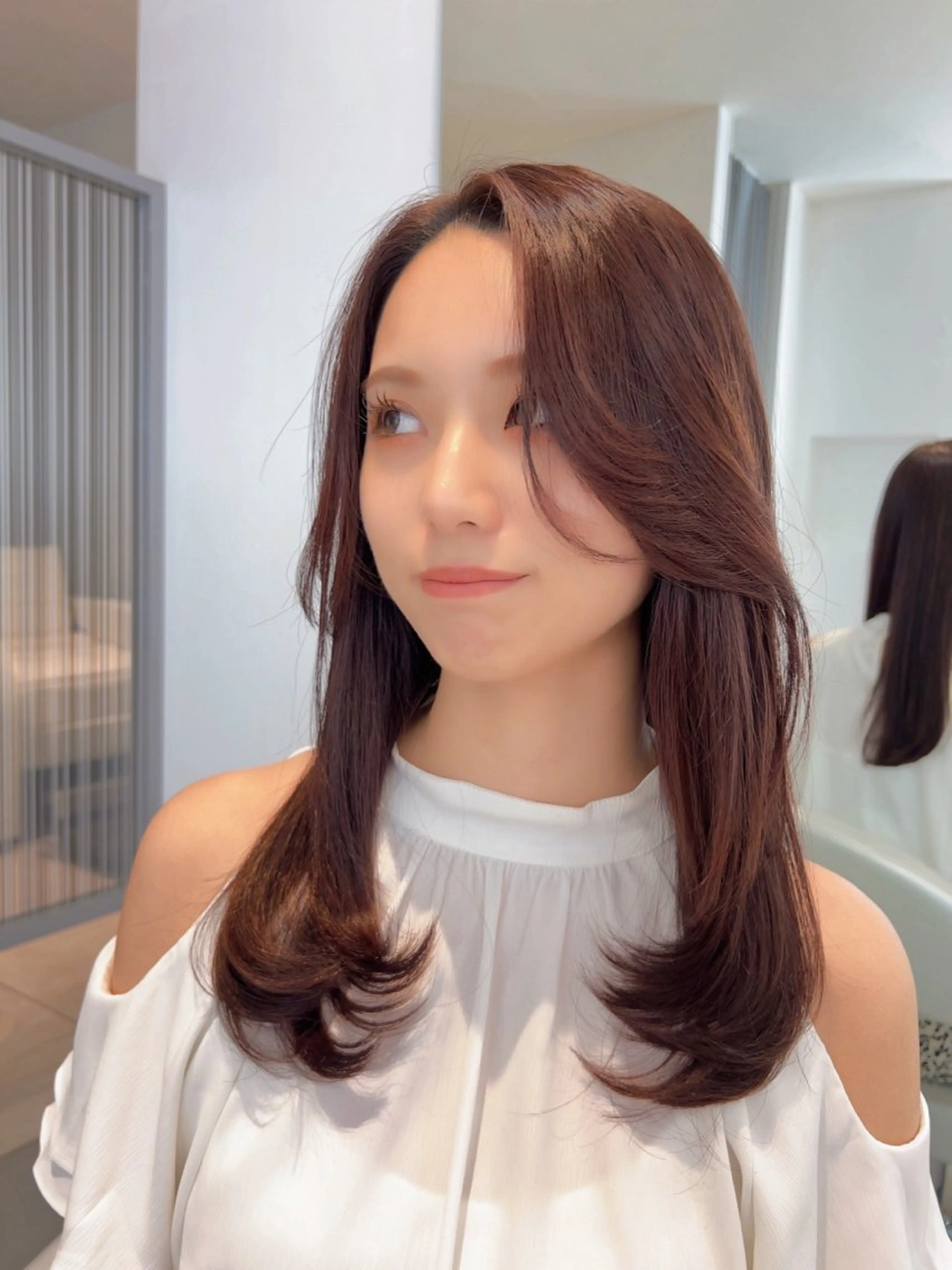 ミディアム カット ヘアカラー トリートメント ✨上品可愛い 時短艶髪/後藤✨のヘアスタイル