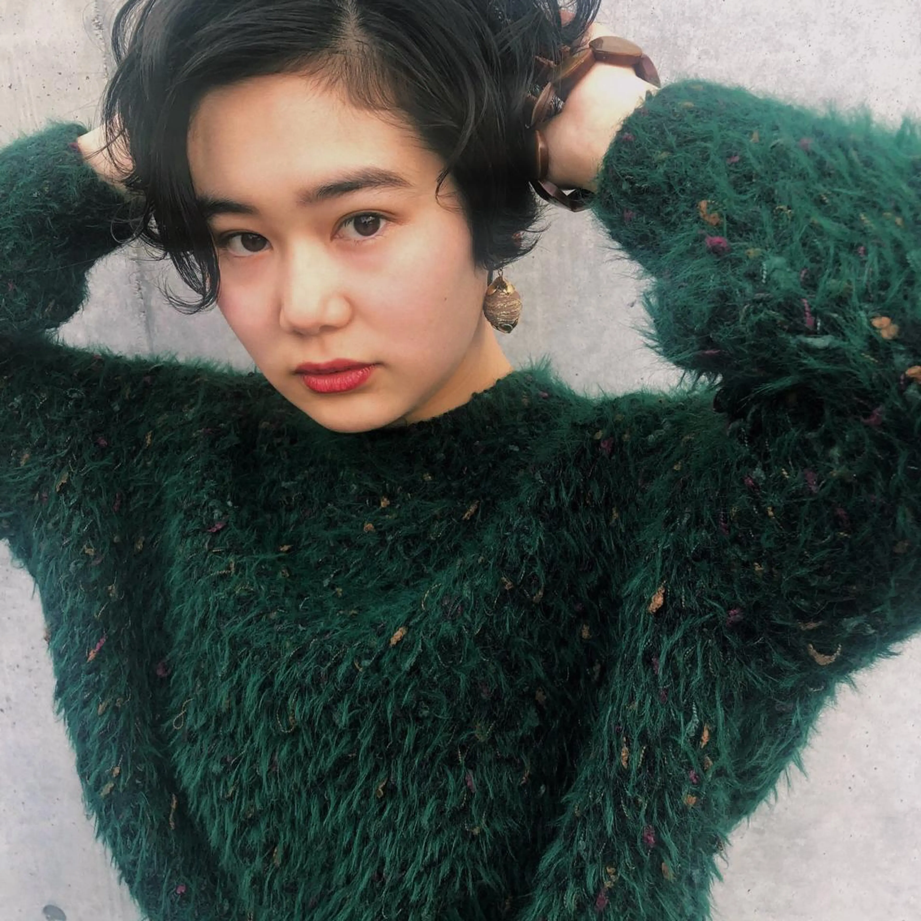ショート パーマ ヘアアレンジ buy your own flowers:kava所属・yoda karenのヘアスタイル