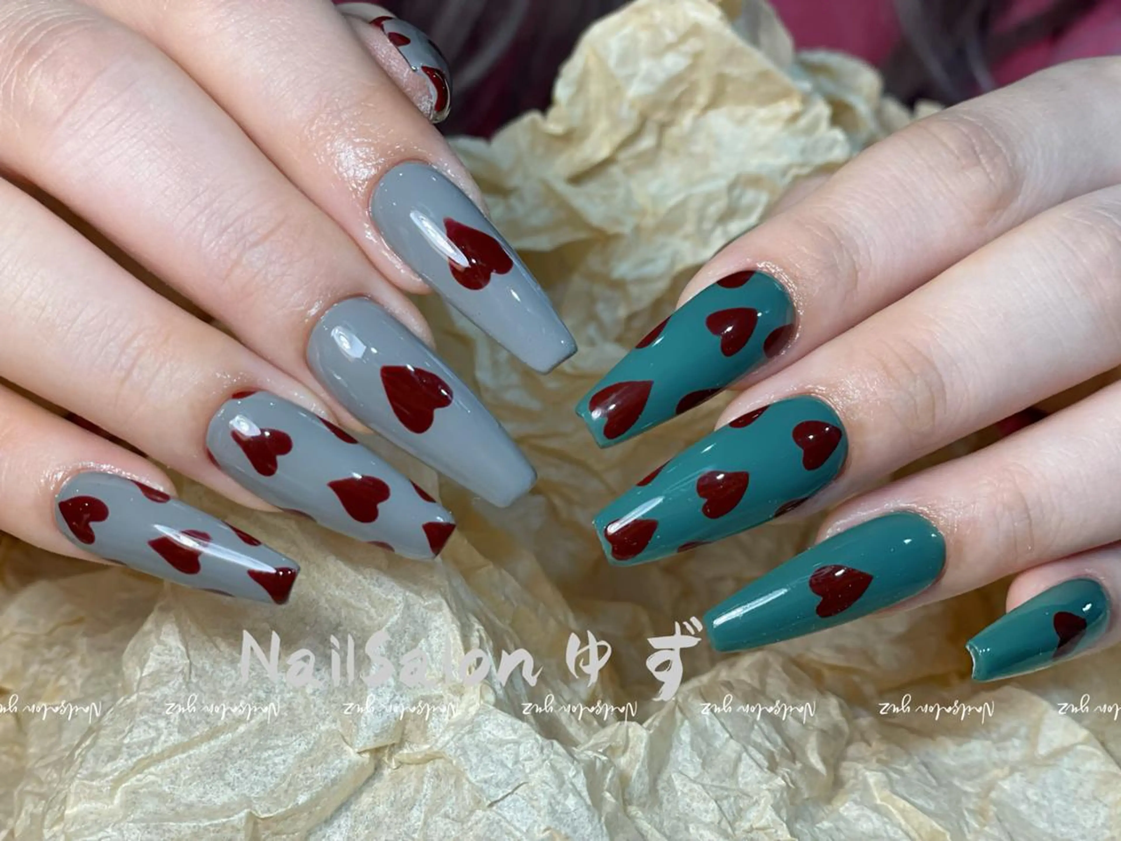 ネイル ハンドネイル MAKI💚💚💚 秋葉原.のネイルデザイン