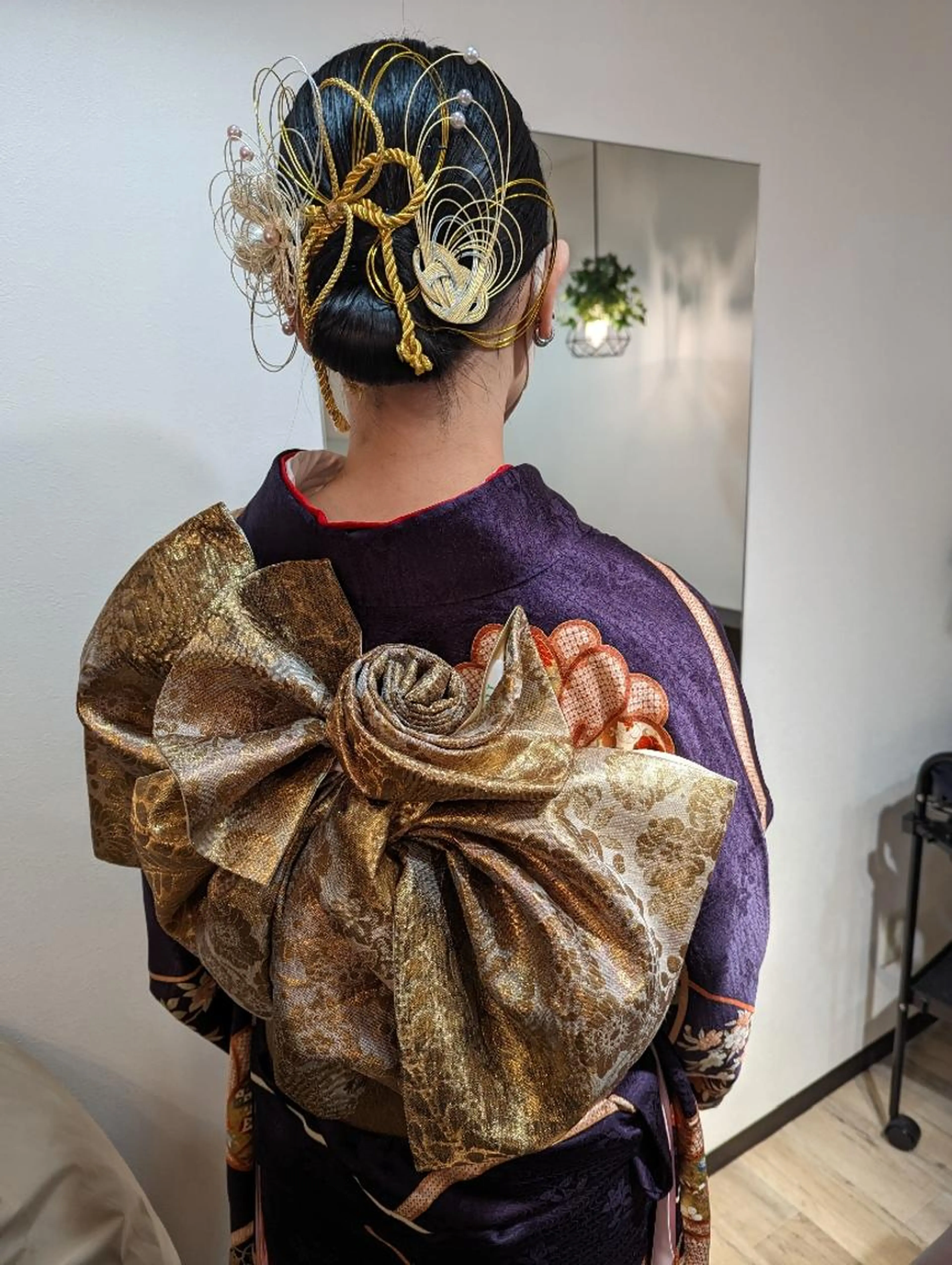 振り袖着付け+ヘアセットの写真