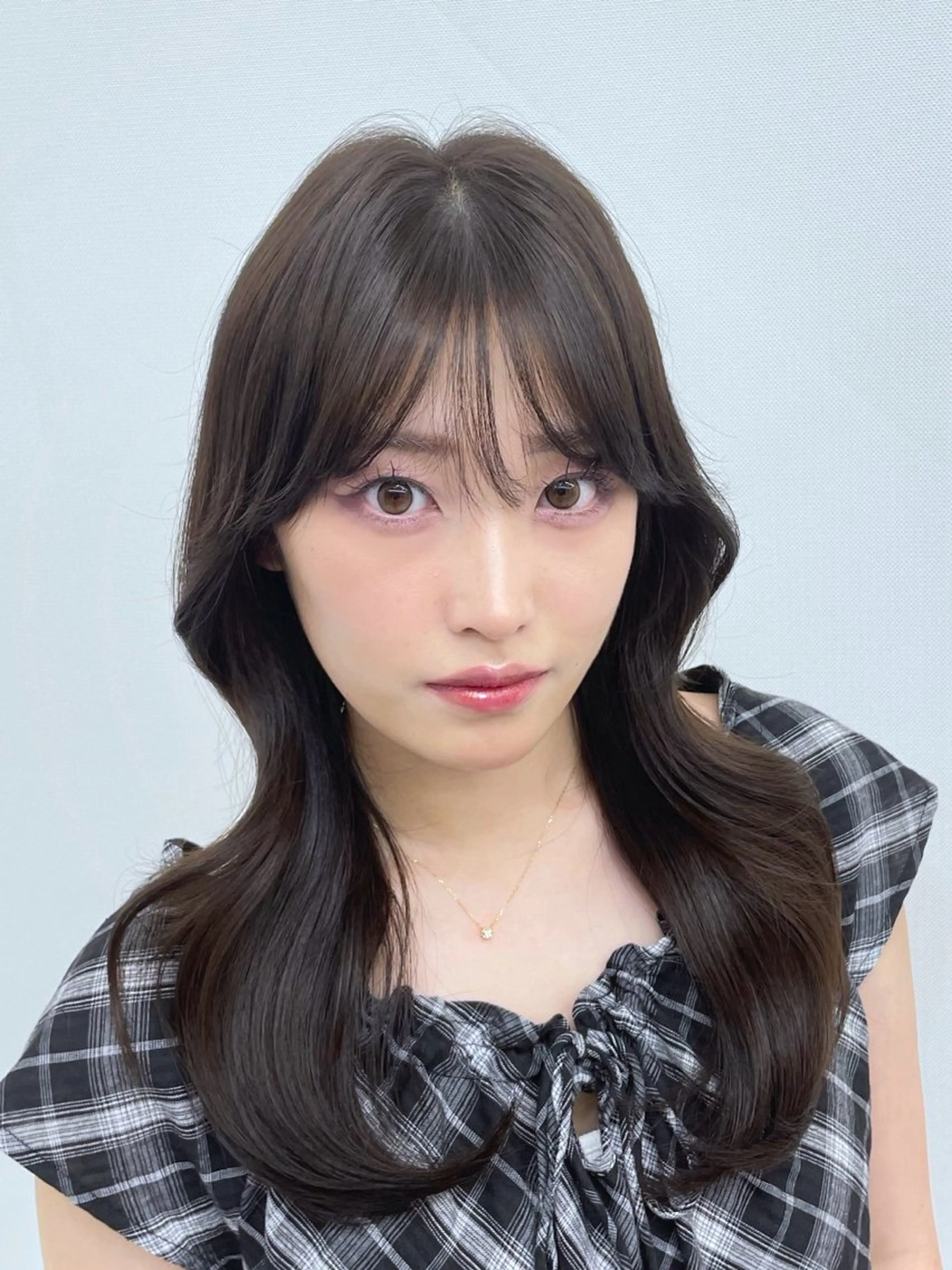 ロング カラー ヘアアレンジ くびれヘア 韓国風ヘア 韓国ガーリーヘア🎀 Sayaka🩶🤍のヘアスタイル