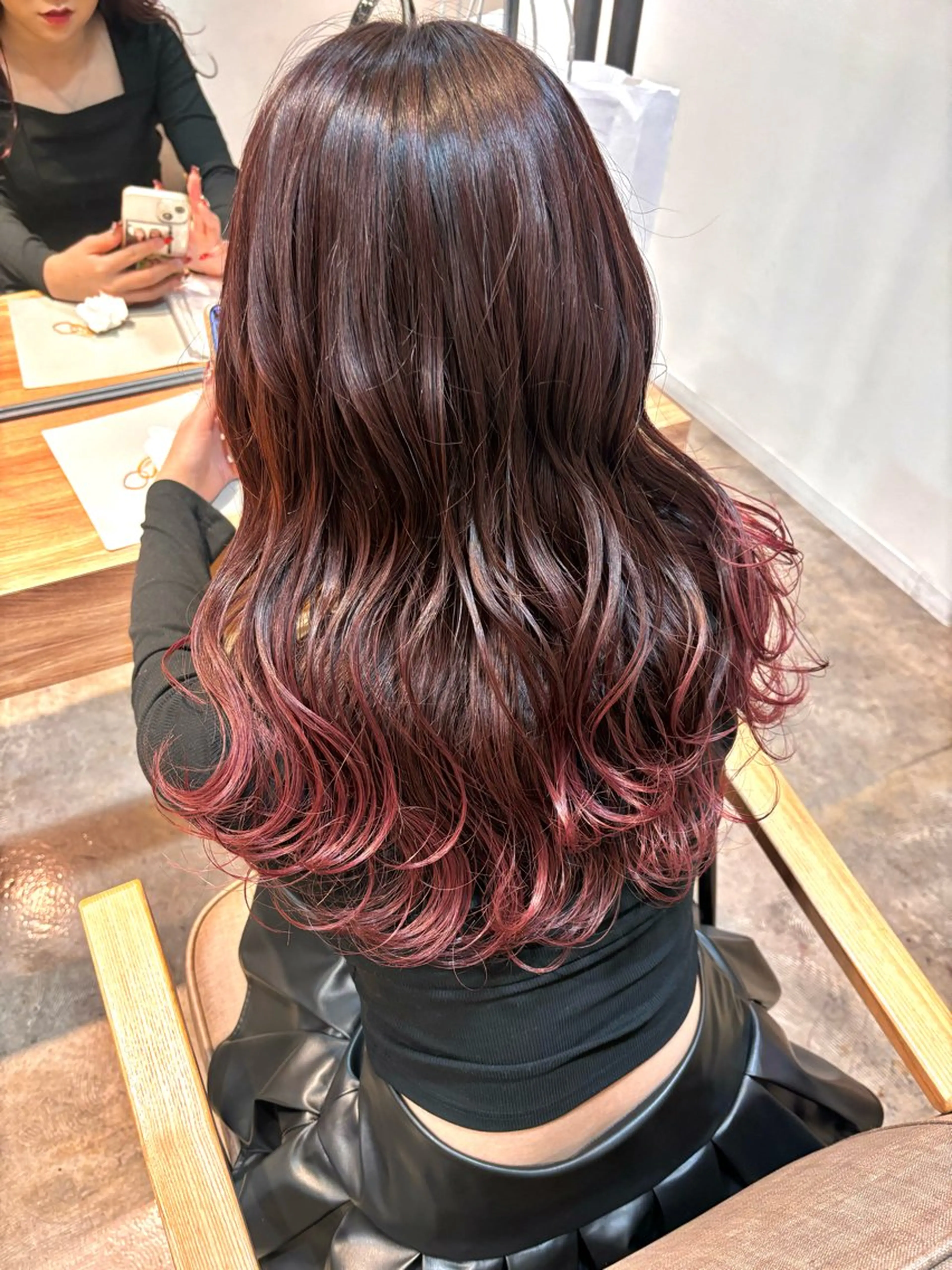 ロング カット ヘアカラー ☁️RIKA☁️ @ri2_____bのヘアスタイル