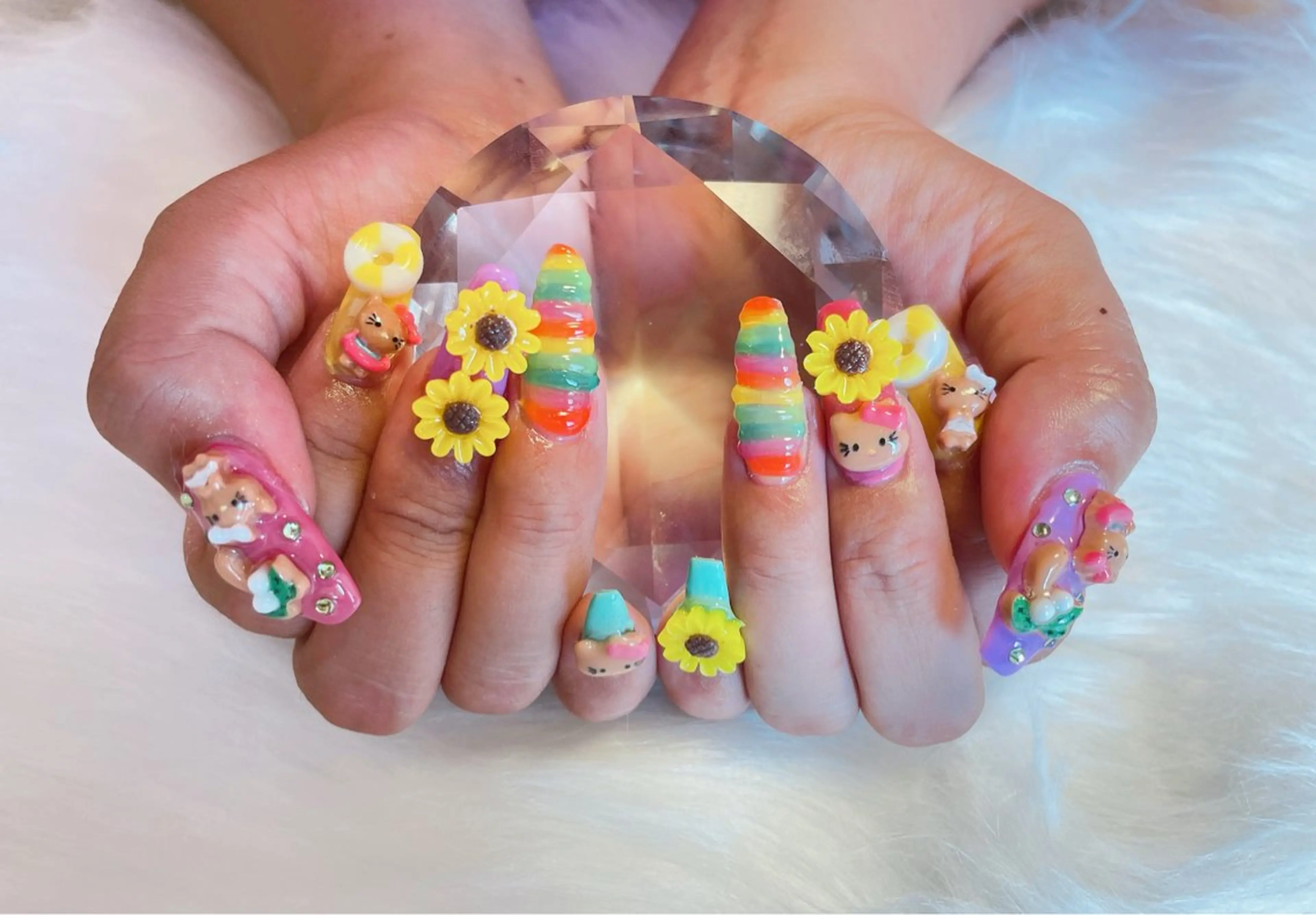 ネイル ぷっくりネイル 夏ネイル ハンドネイル Nail salon Betty❤︎のネイルデザイン