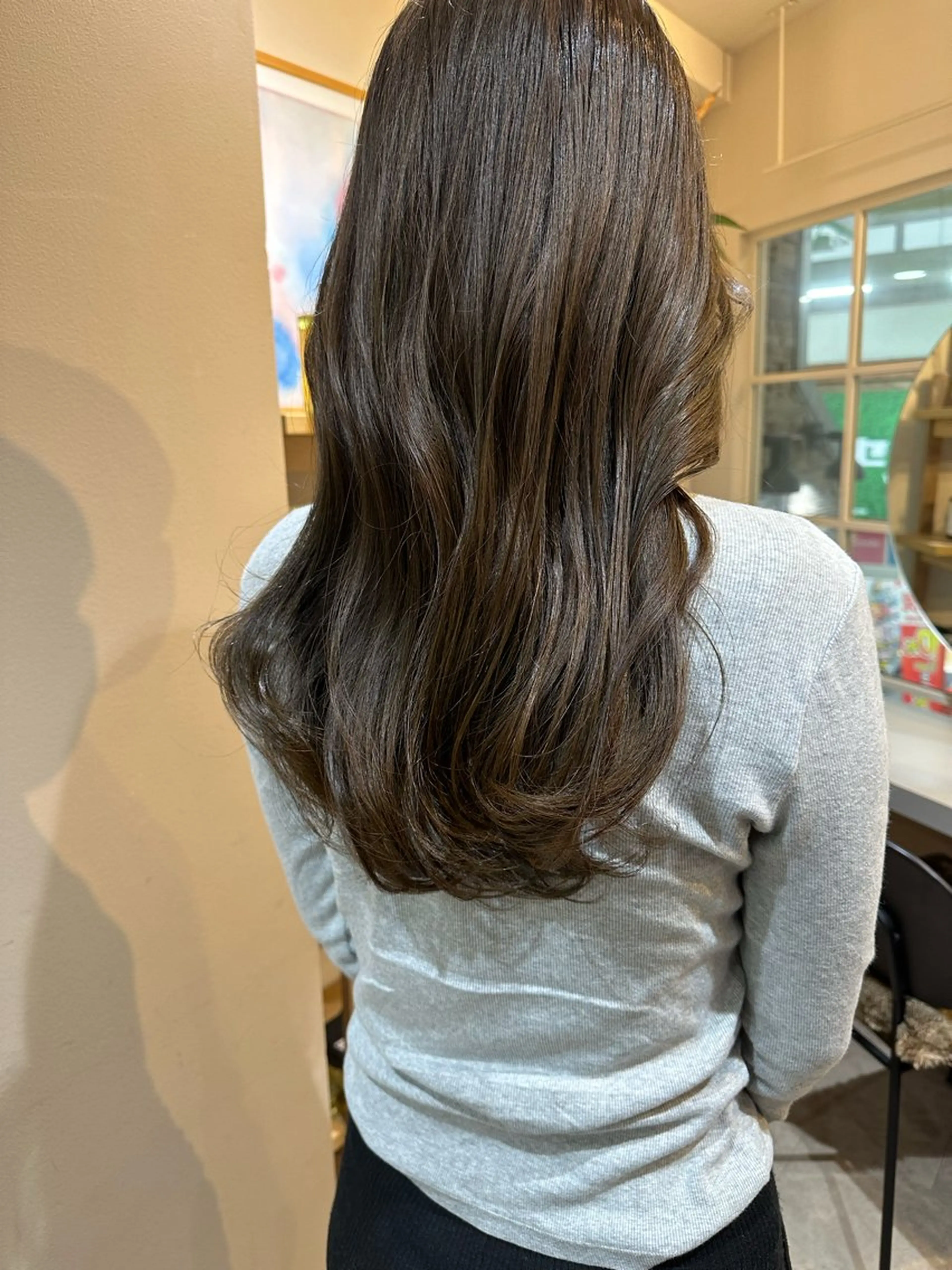 ロング カット ヘアカラー Ran /レイヤー /ベージュ/髪質改善のヘアスタイル