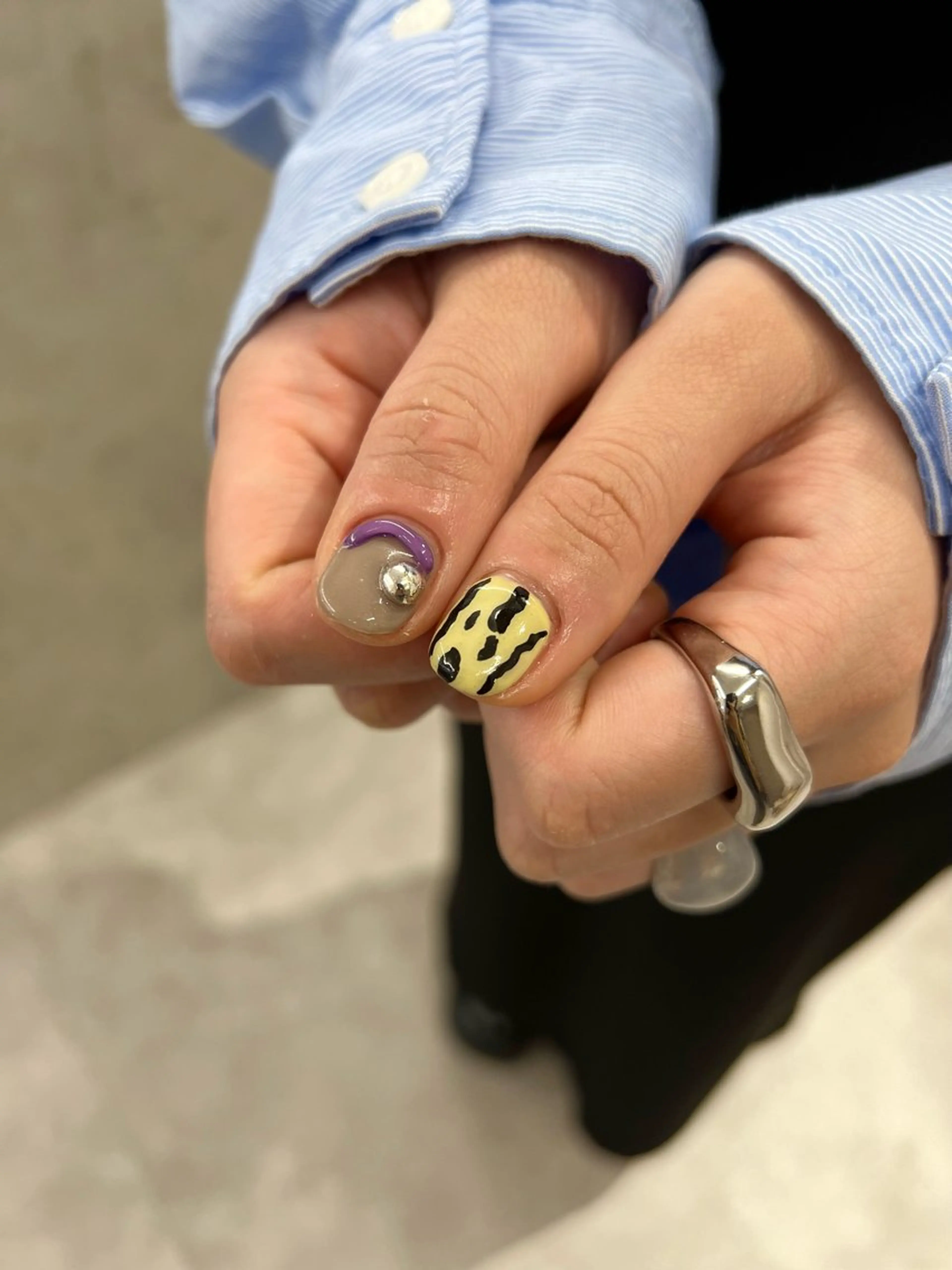 ネイル ジェルネイル 韓国ネイル ニュアンスネイル パラジェル シンプルネイル Bana_ Nailのネイルデザイン