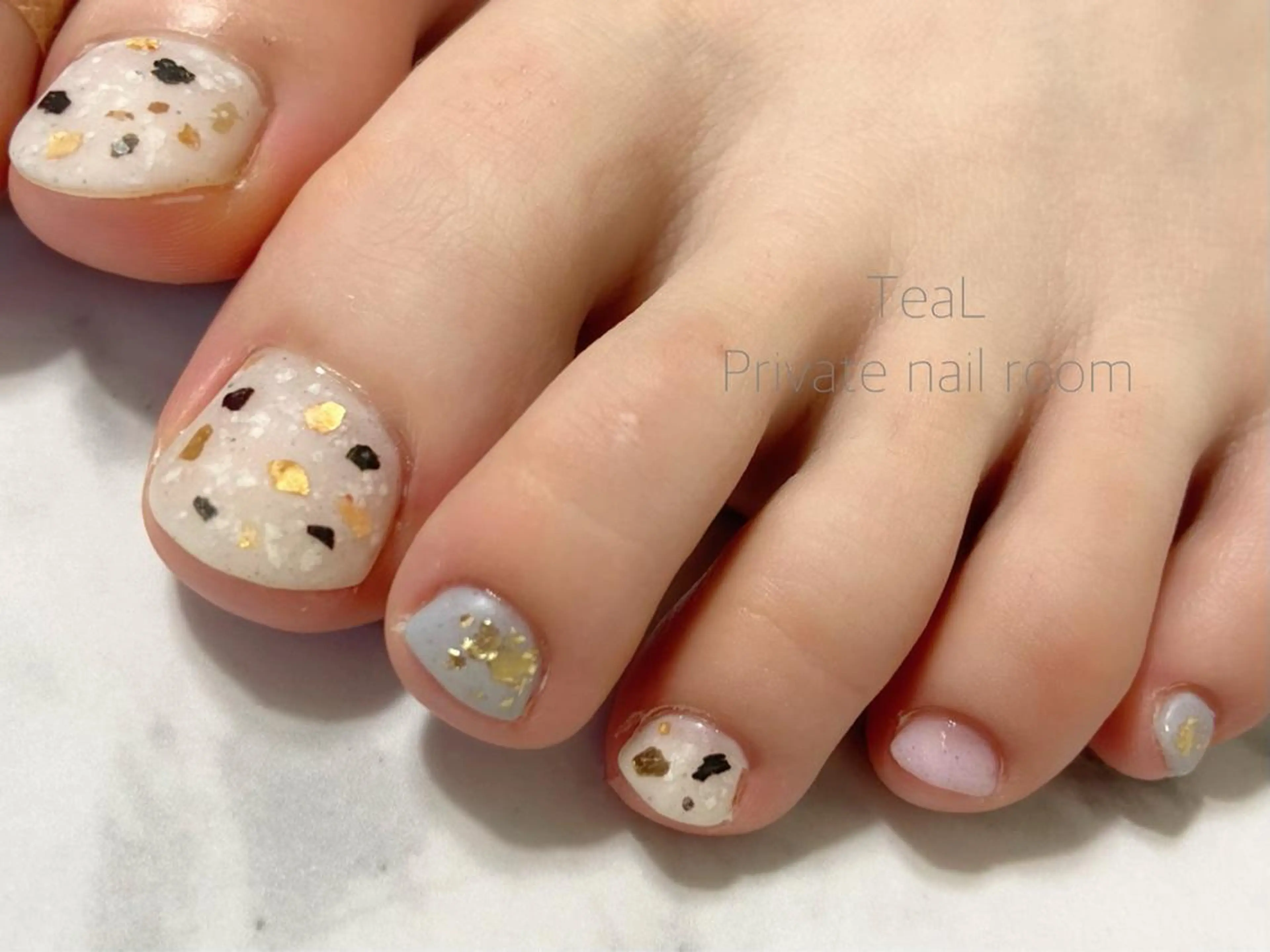 ネイル フットネイル TeaL nailのネイルデザイン
