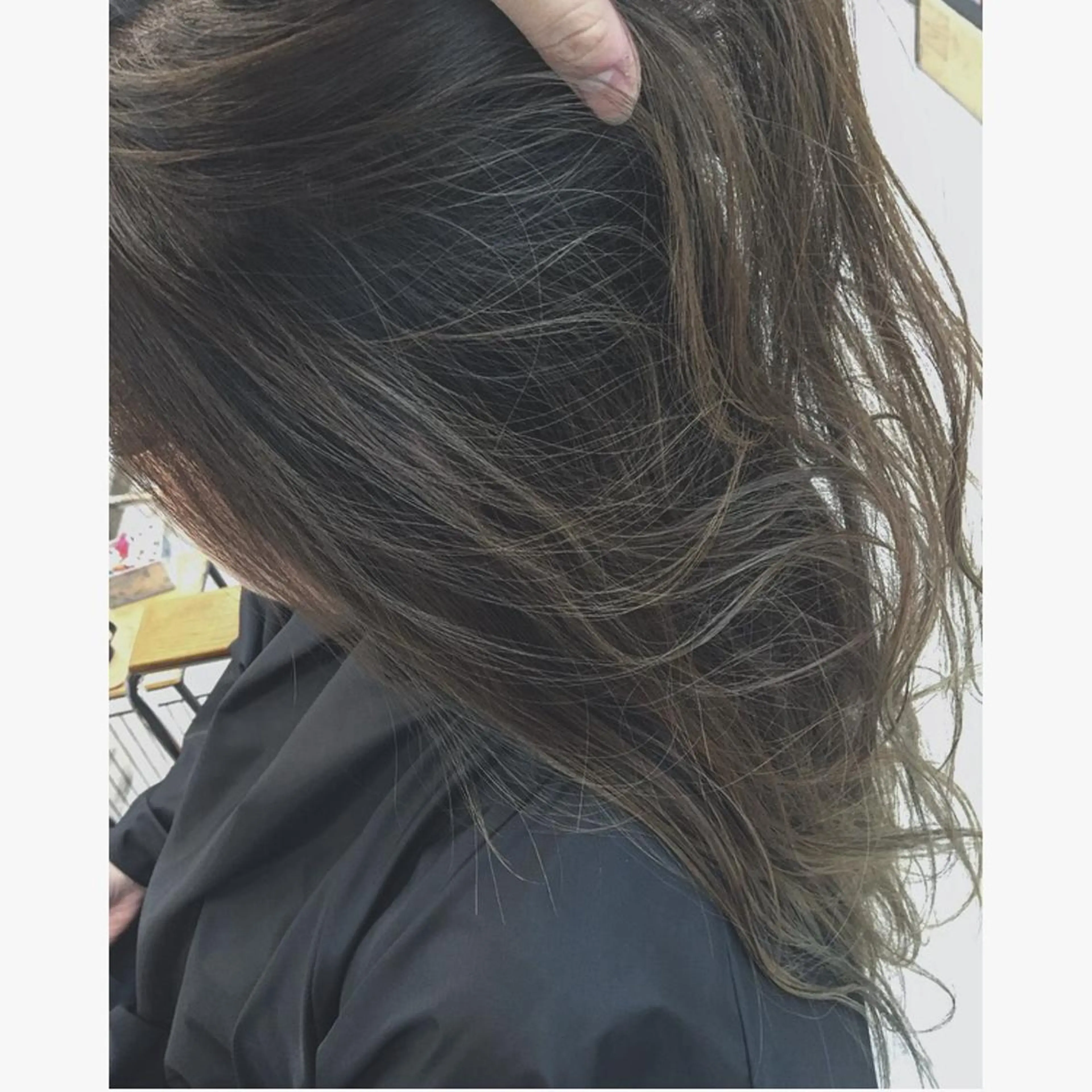 ロング カラー 前髪顔周り✂️店長 ❤️アマミヤ❤️のヘアスタイル