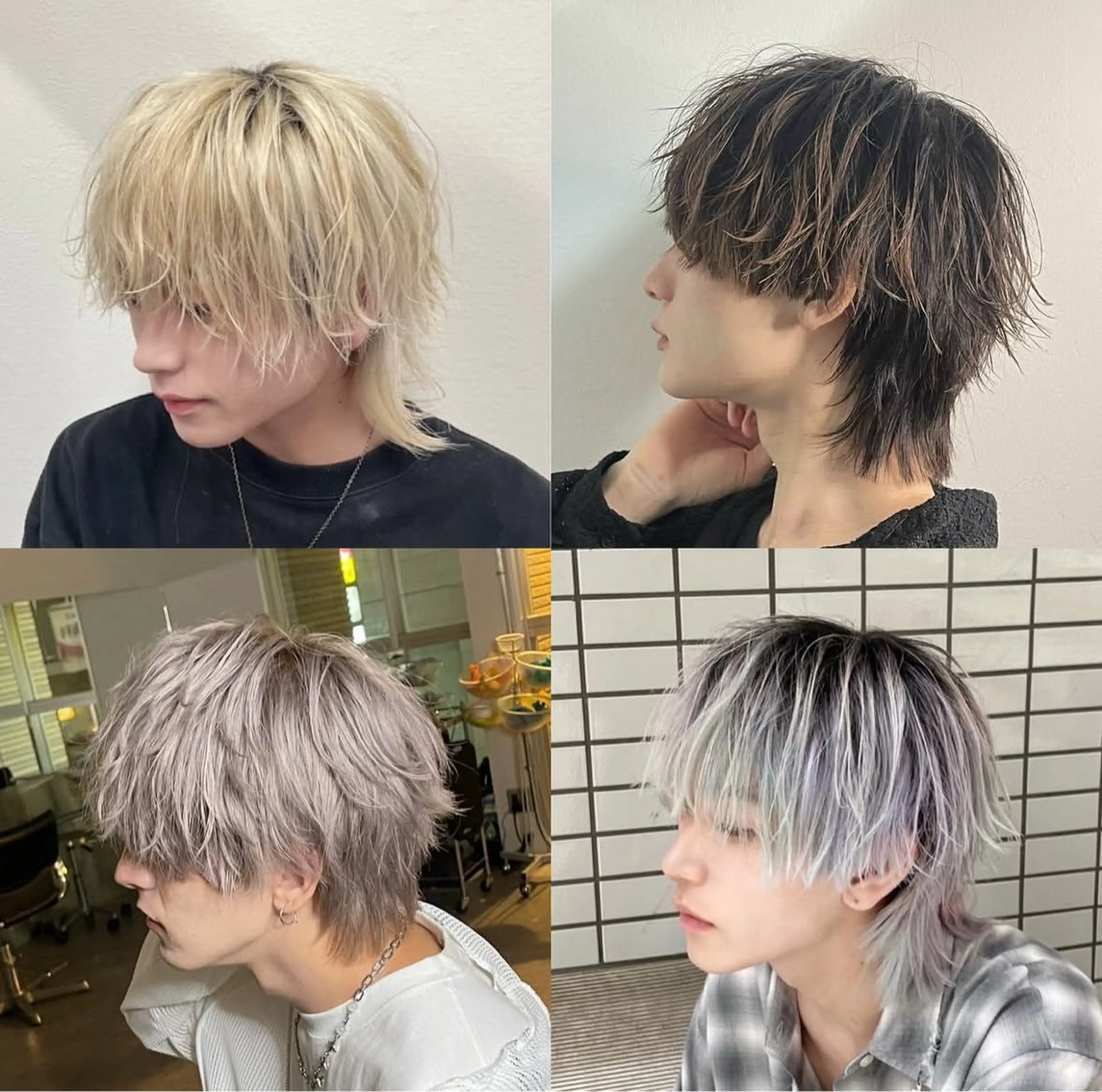 パーマ メンズ カット ニュアンス/フェザー /ウルフ/伶馬のヘアスタイル