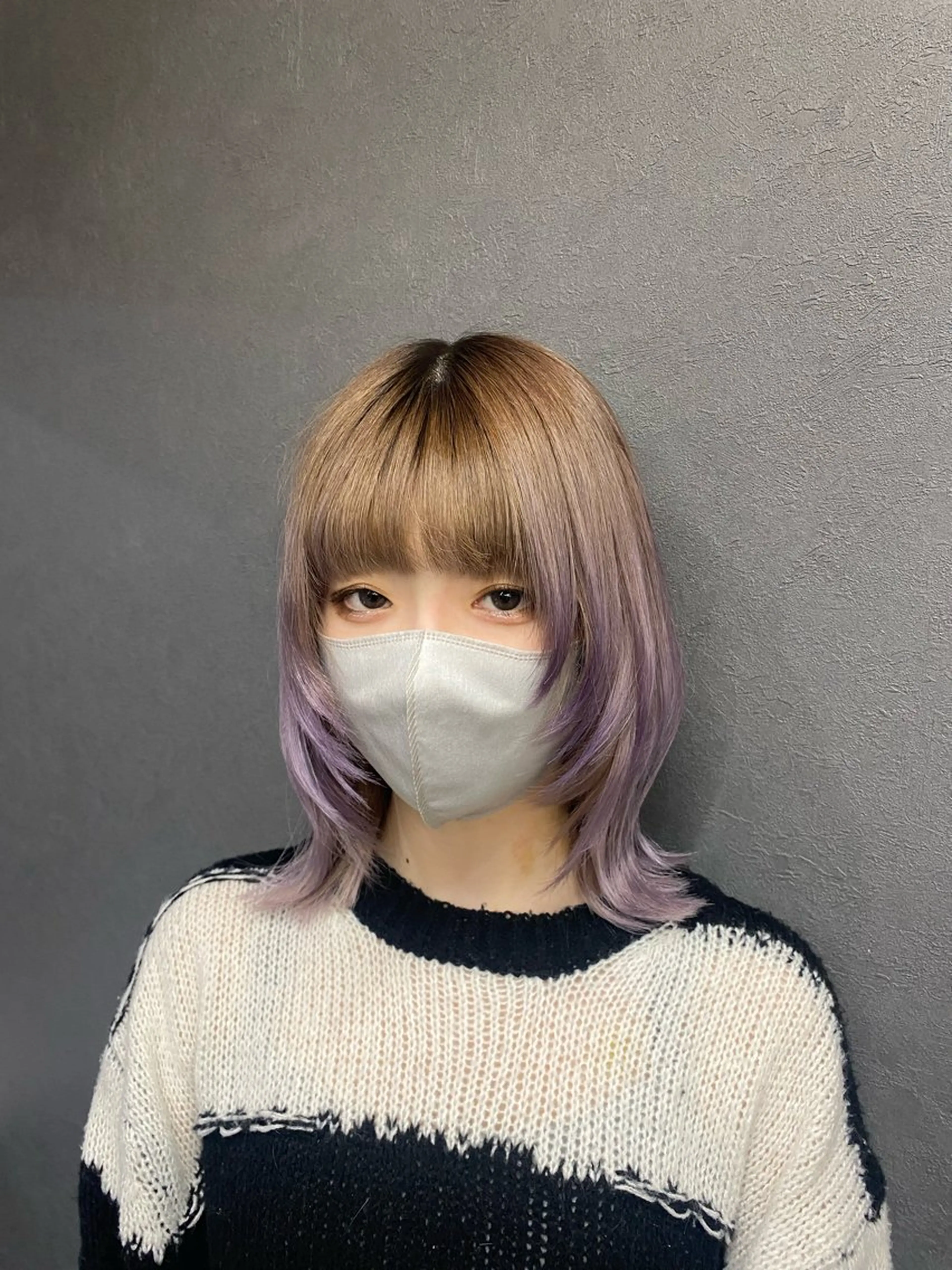 ミディアム ウルフカット 手塚 由佳のヘアスタイル