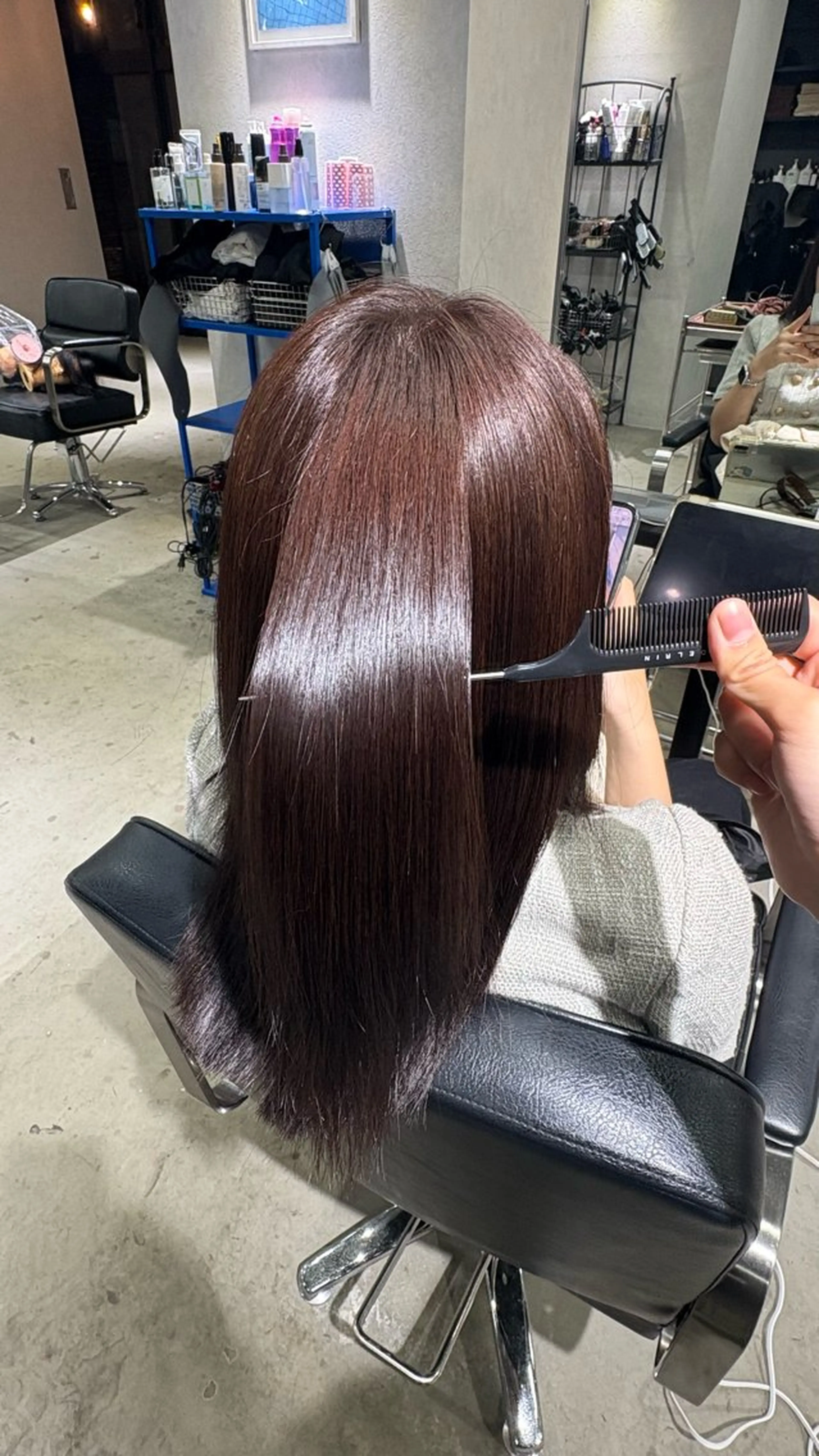 ロング カラー ブリーチ ブリーチなしカラー ヘアカラー デザインカラーハイト ーン/konomiのヘアスタイル