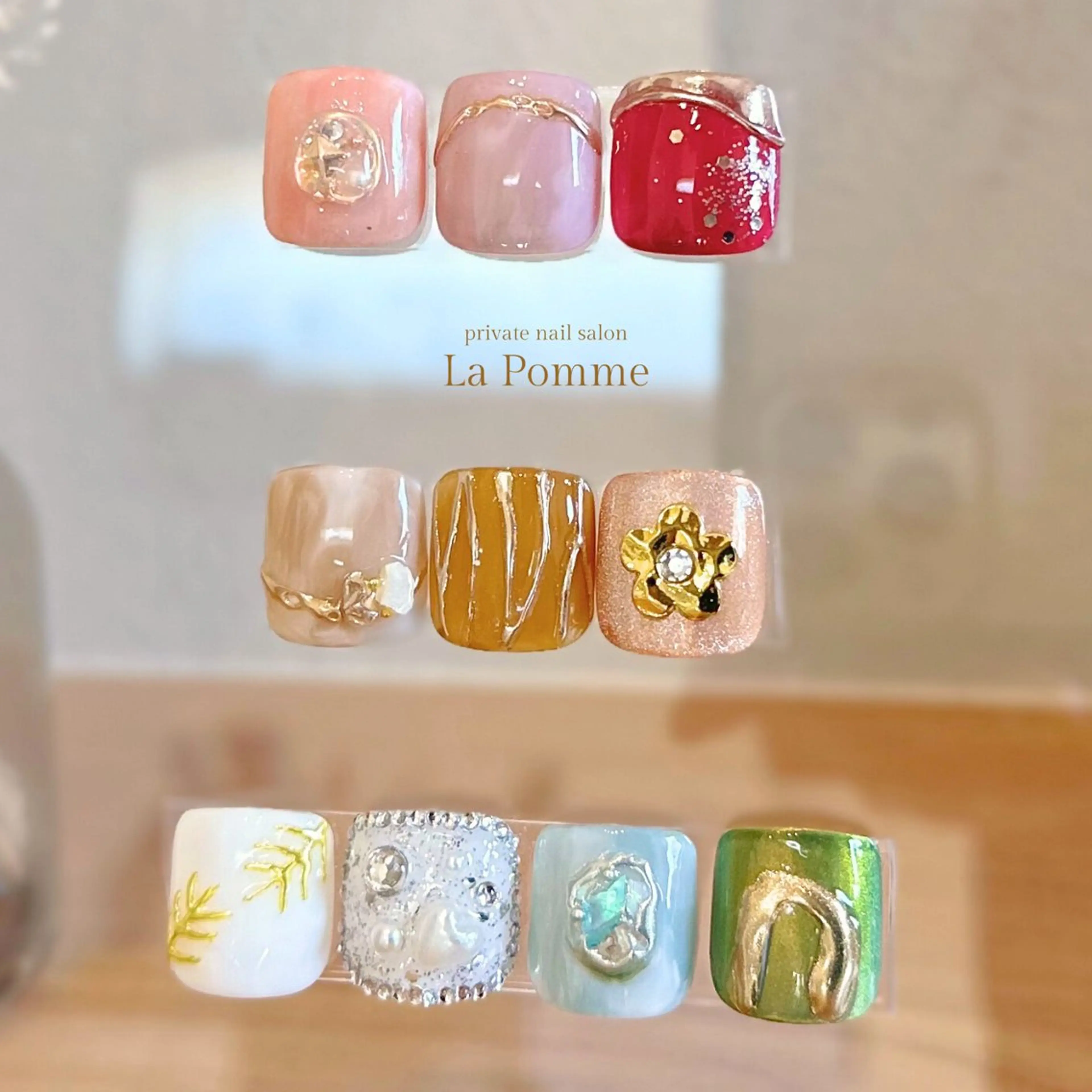 ネイル アートネイル ワンカラーネイル nail salon La Pommeのネイルデザイン