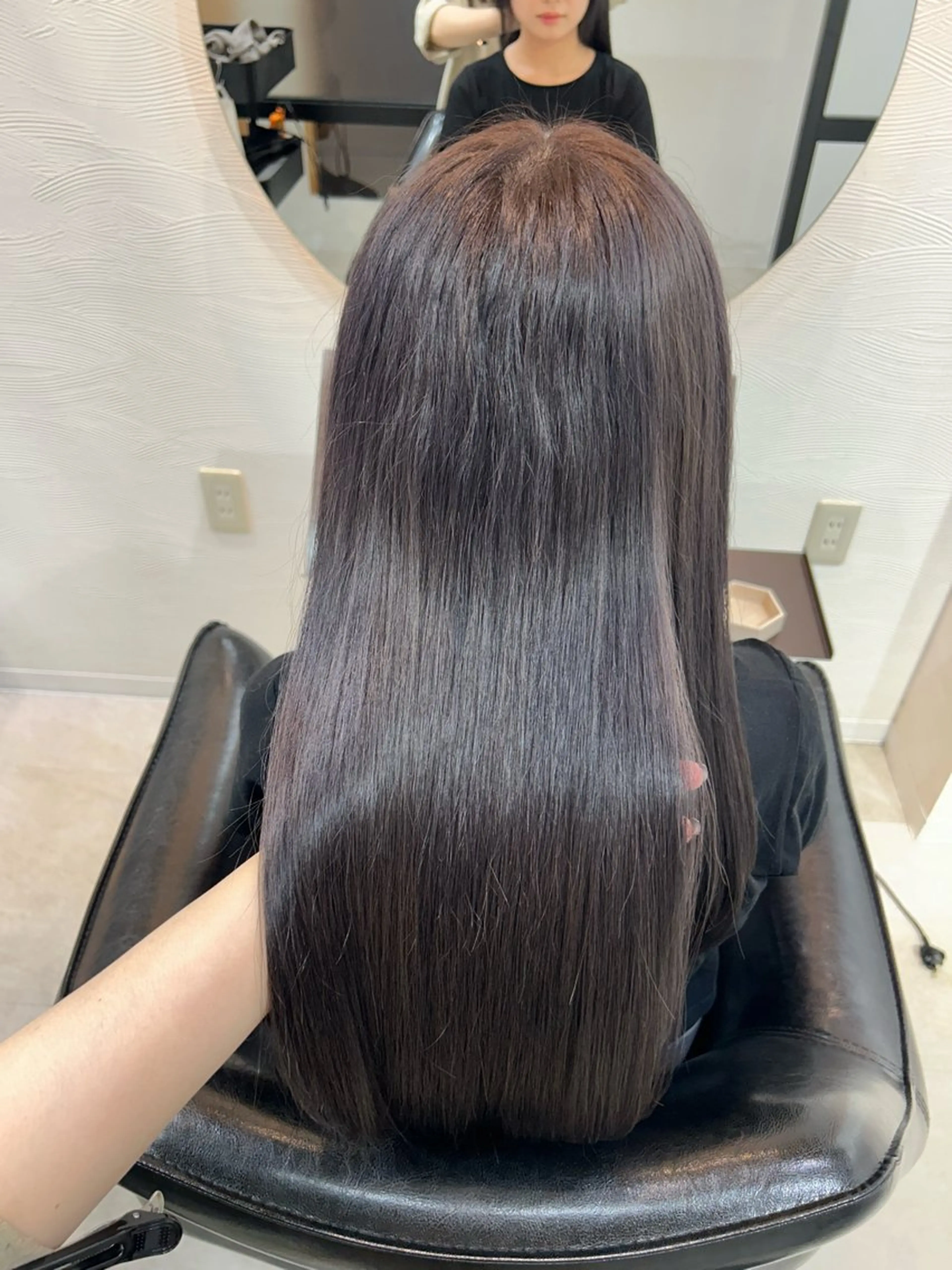 セミロング カラー グレージュ ヘアカラー トリートメント 🤍透明感/韓国風 🤍サクラギヒトミのヘアスタイル