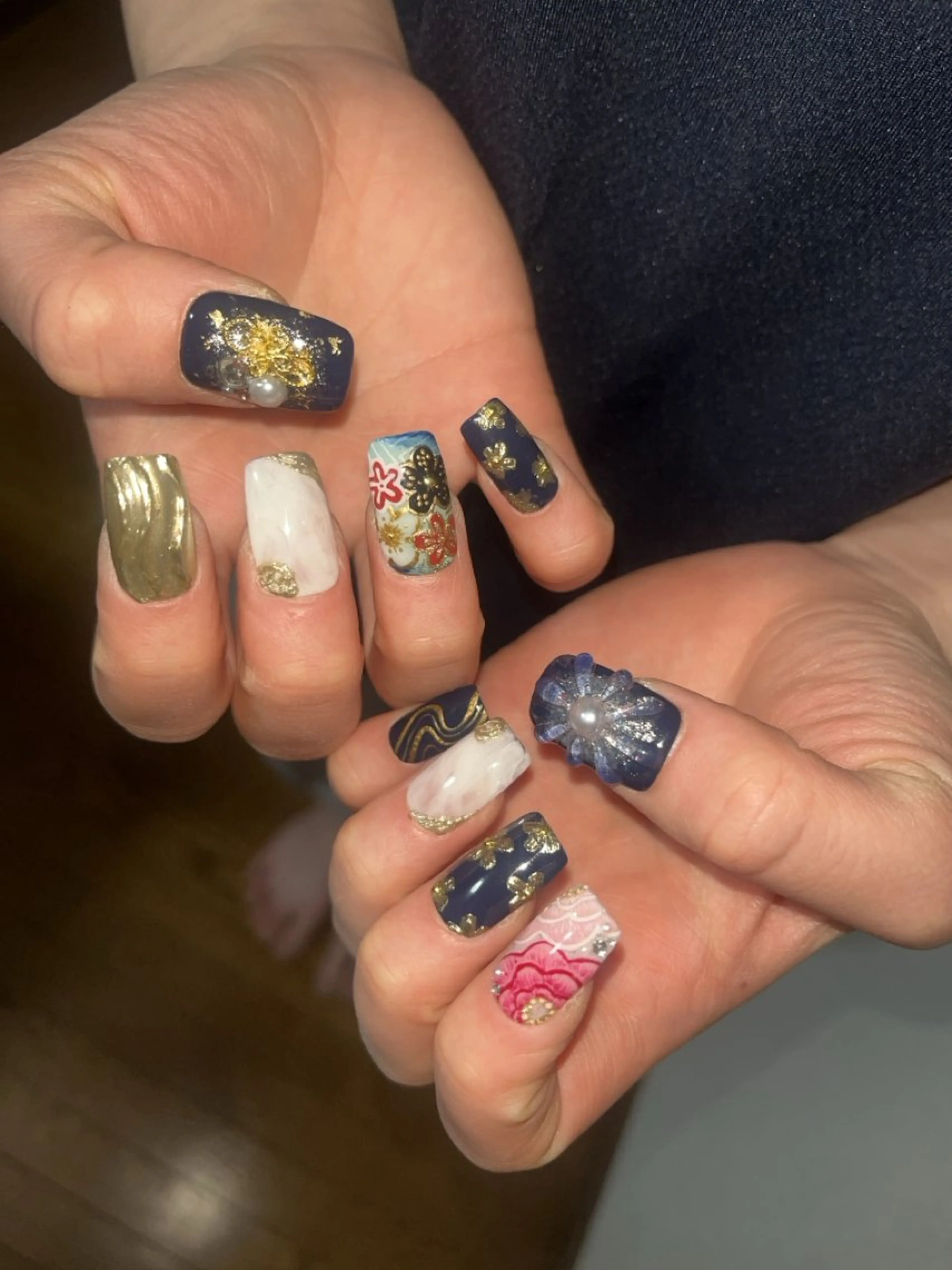 ネイル 成人式 ネイルチップ yukina nailのネイルデザイン