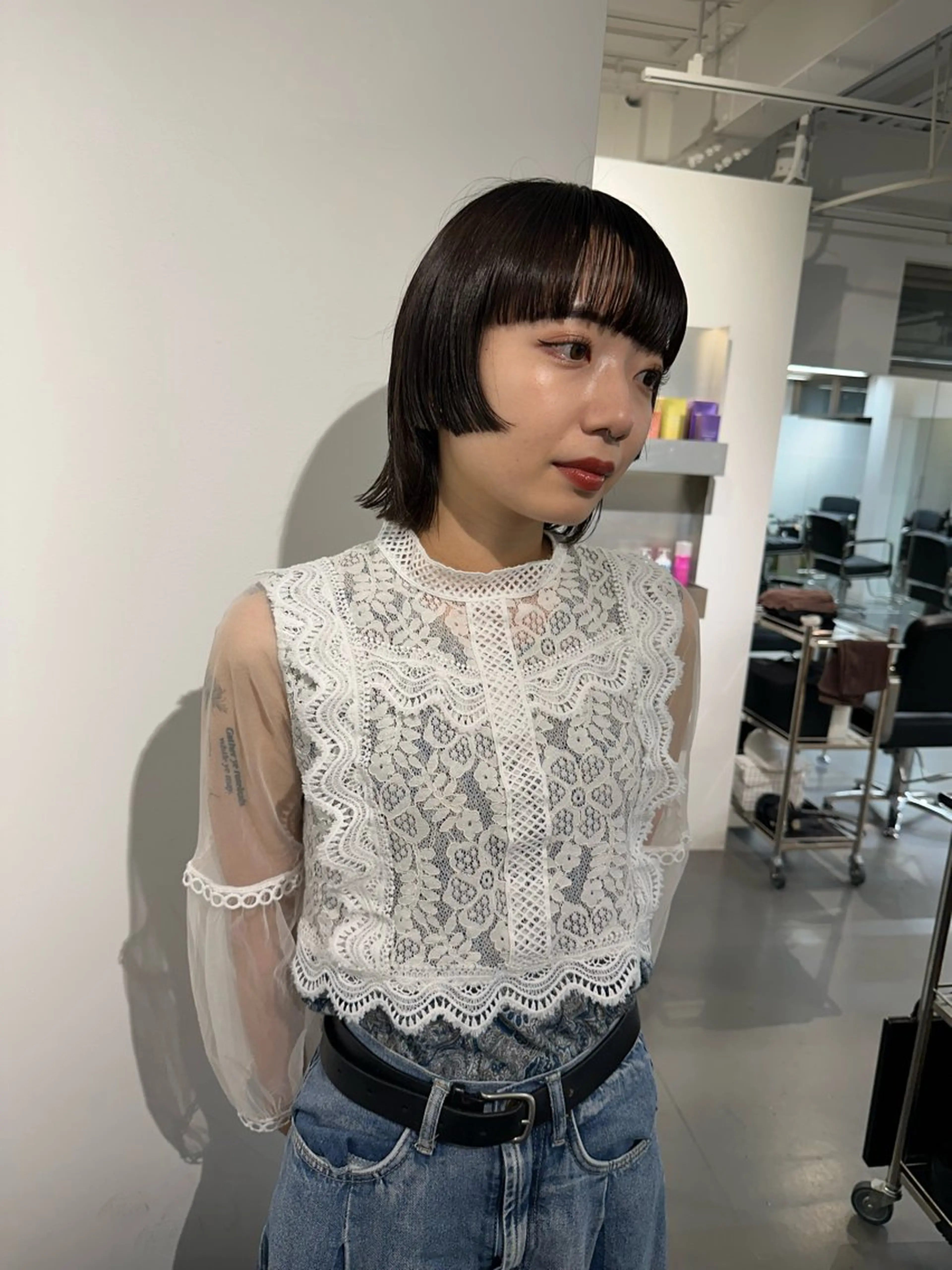 ミディアム カット お悩み解決パーマ hana🩰のヘアスタイル