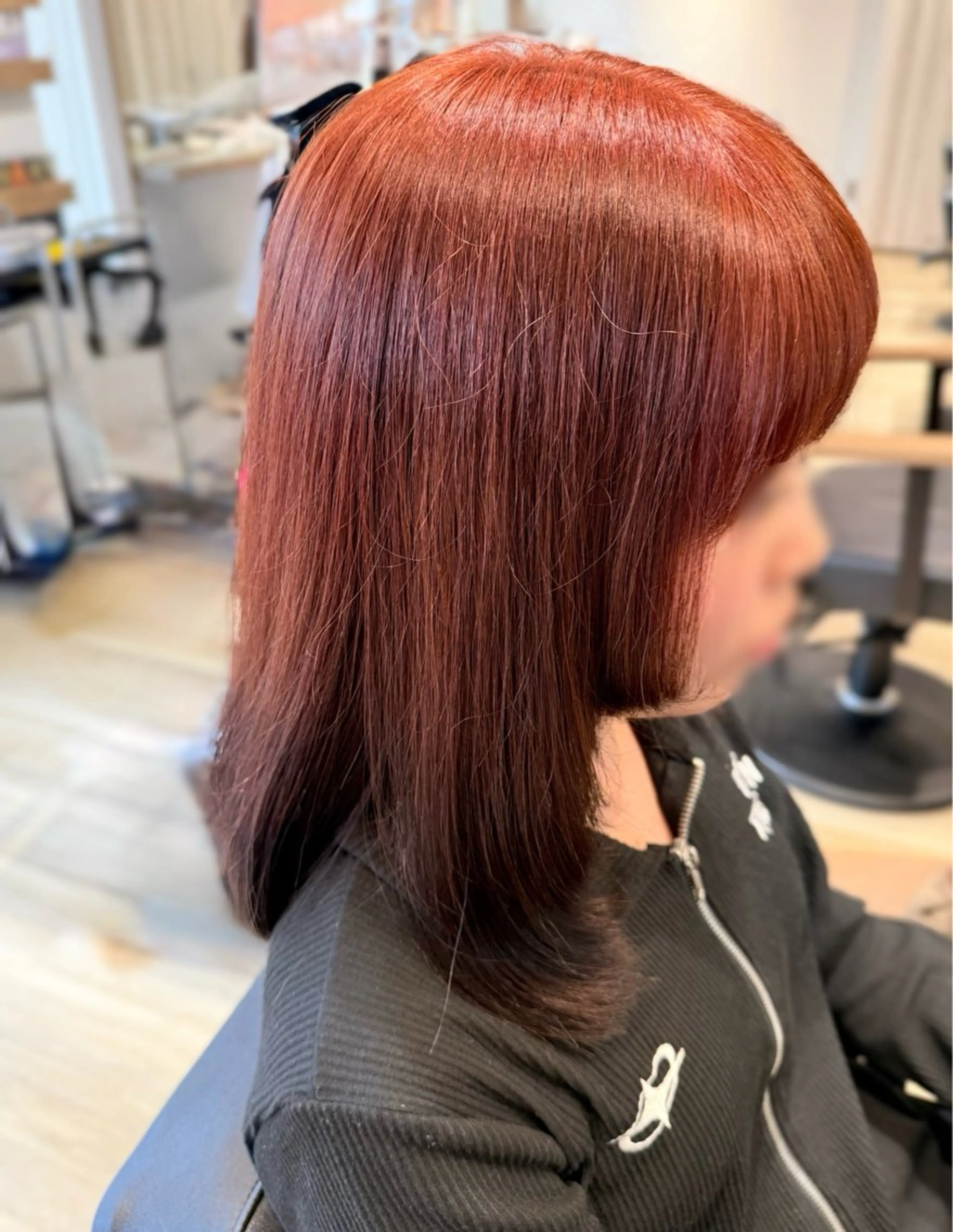 ミディアム 姫カット レイヤーカット 安達 光琉のヘアスタイル