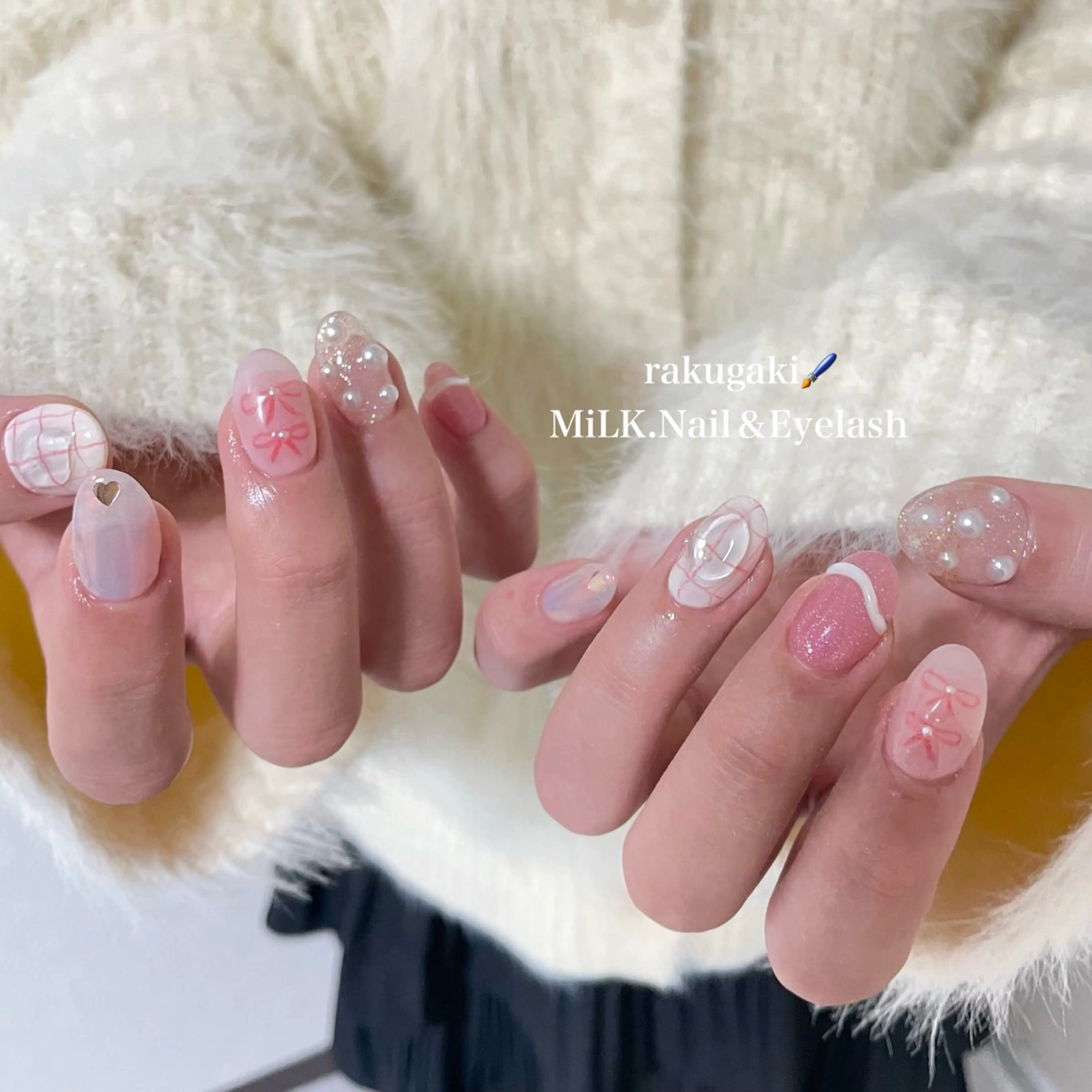ネイル ハンドネイル MiLK.   Nail&Eyelash所属・MiLK. wakaのマツエク・マツパデザイン