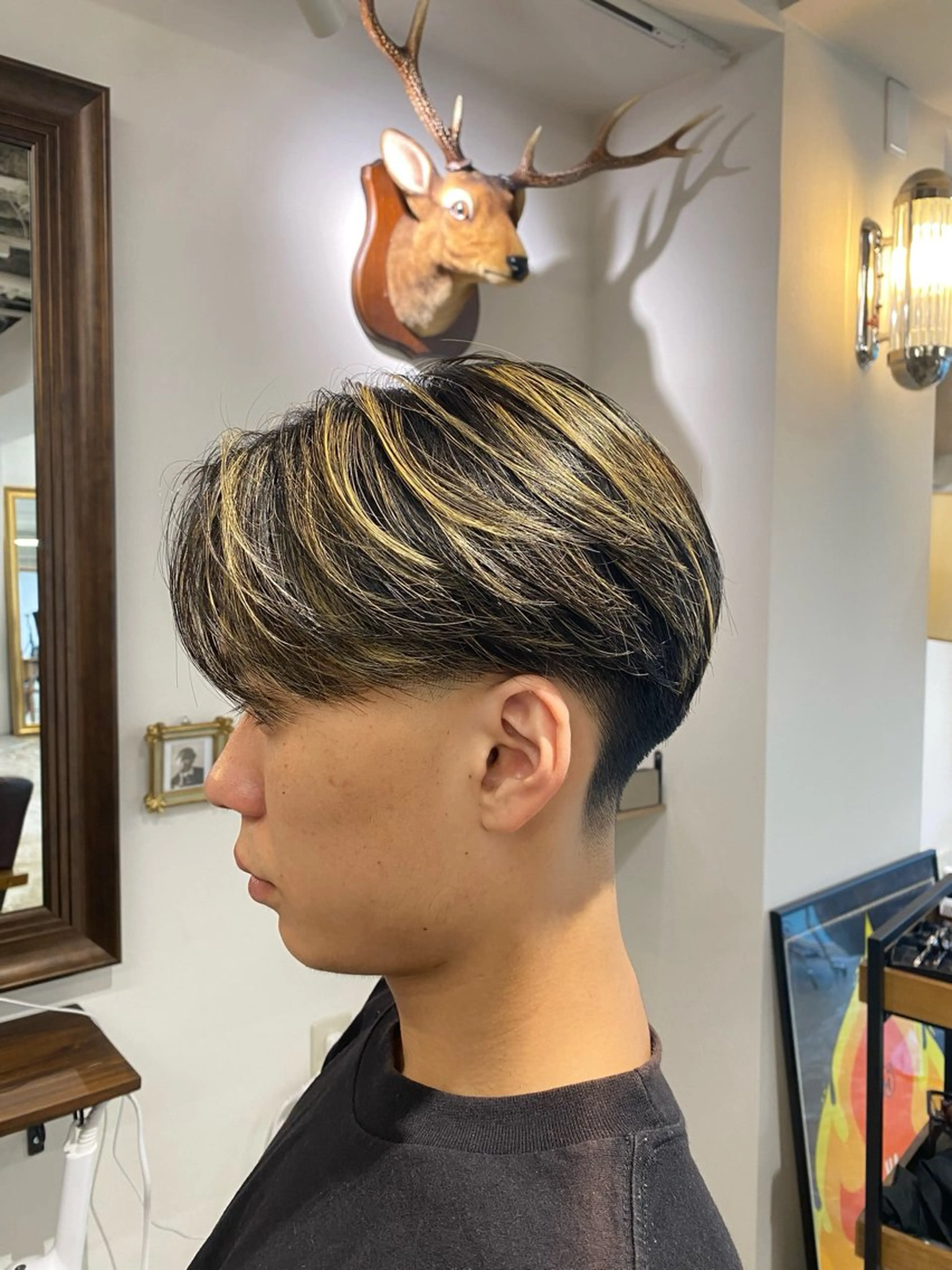 ミディアム カット Maison所属・メンズ特化 浜本志厳のヘアスタイル