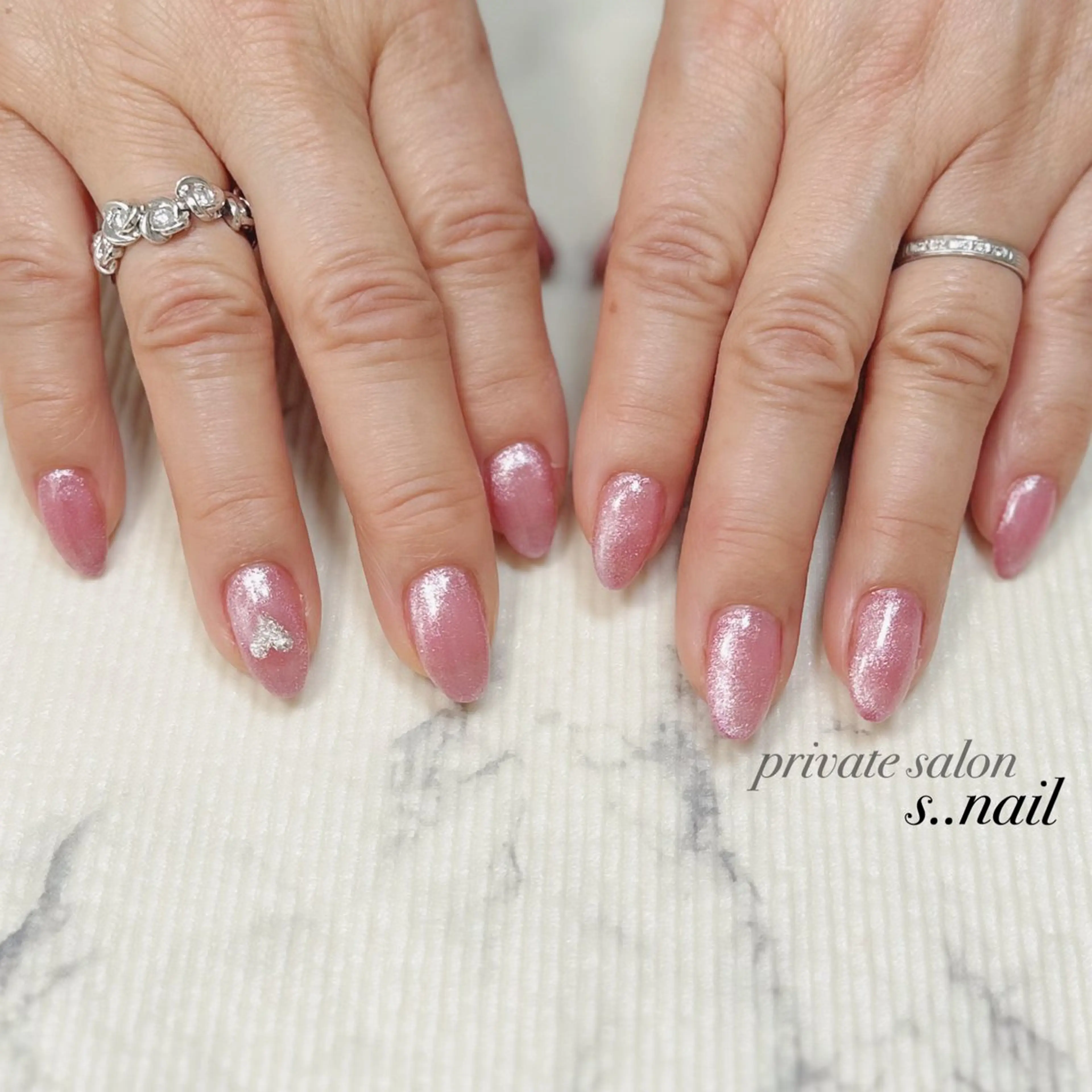 ネイル ハート マグネットネイル ハンドネイル フットネイル s..nail / MORITAのネイルデザイン