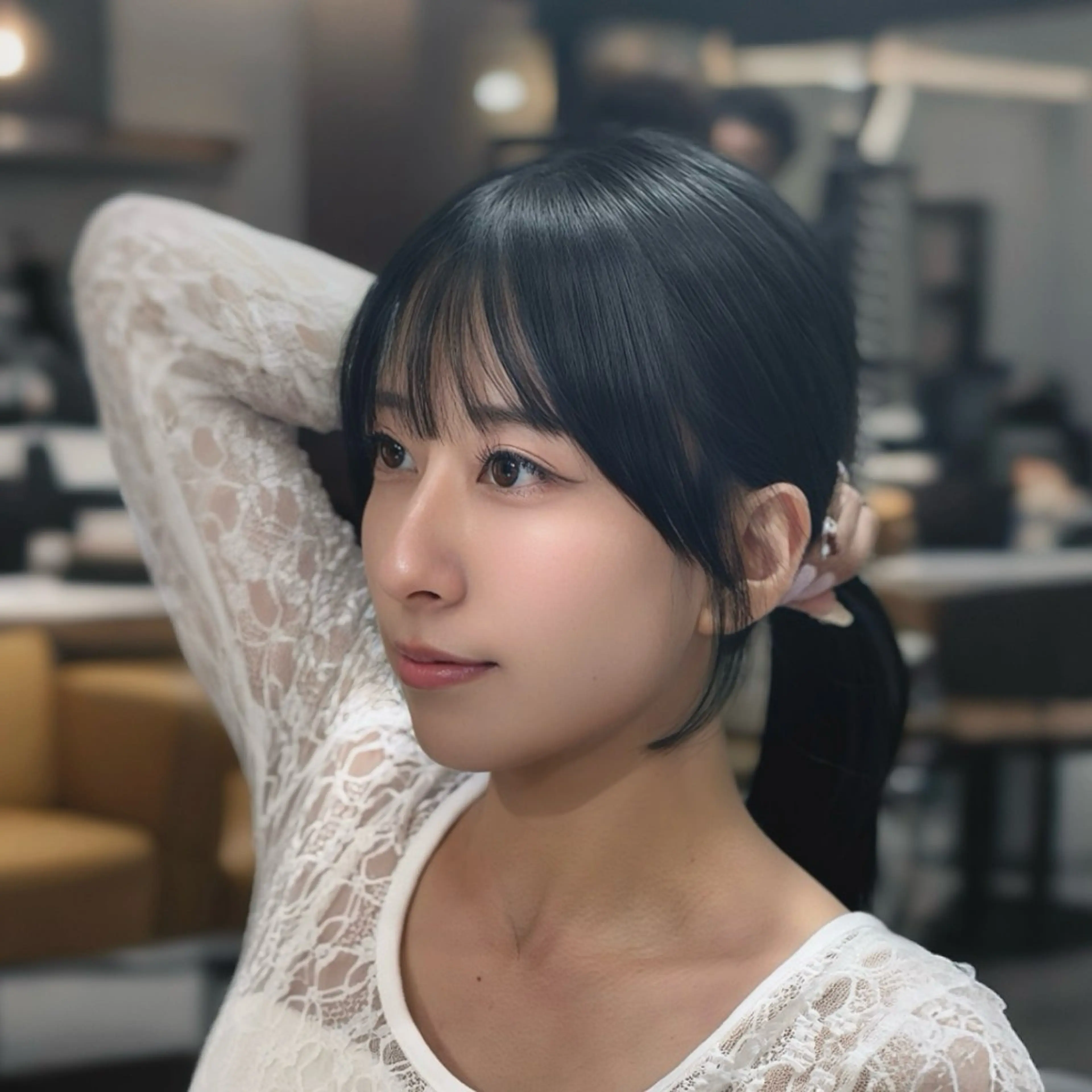 セミロング カラー カット ヘアカラー トリートメント 銀座/韓国レイヤー髪 質改善/RYUのヘアスタイル