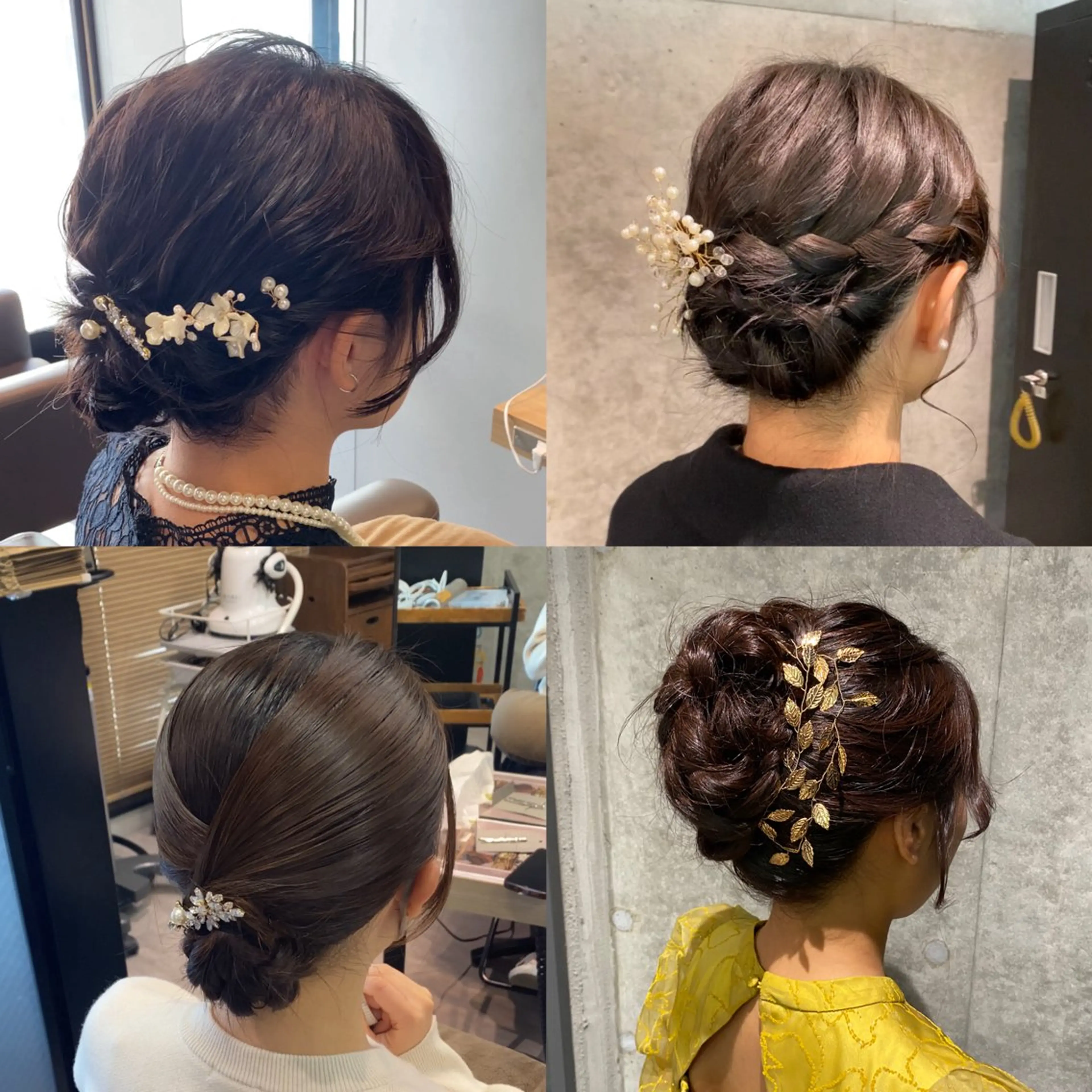 ミディアム ボブ ヘアセット 艶暖色カラー🍒 縮毛矯正ほののヘアスタイル