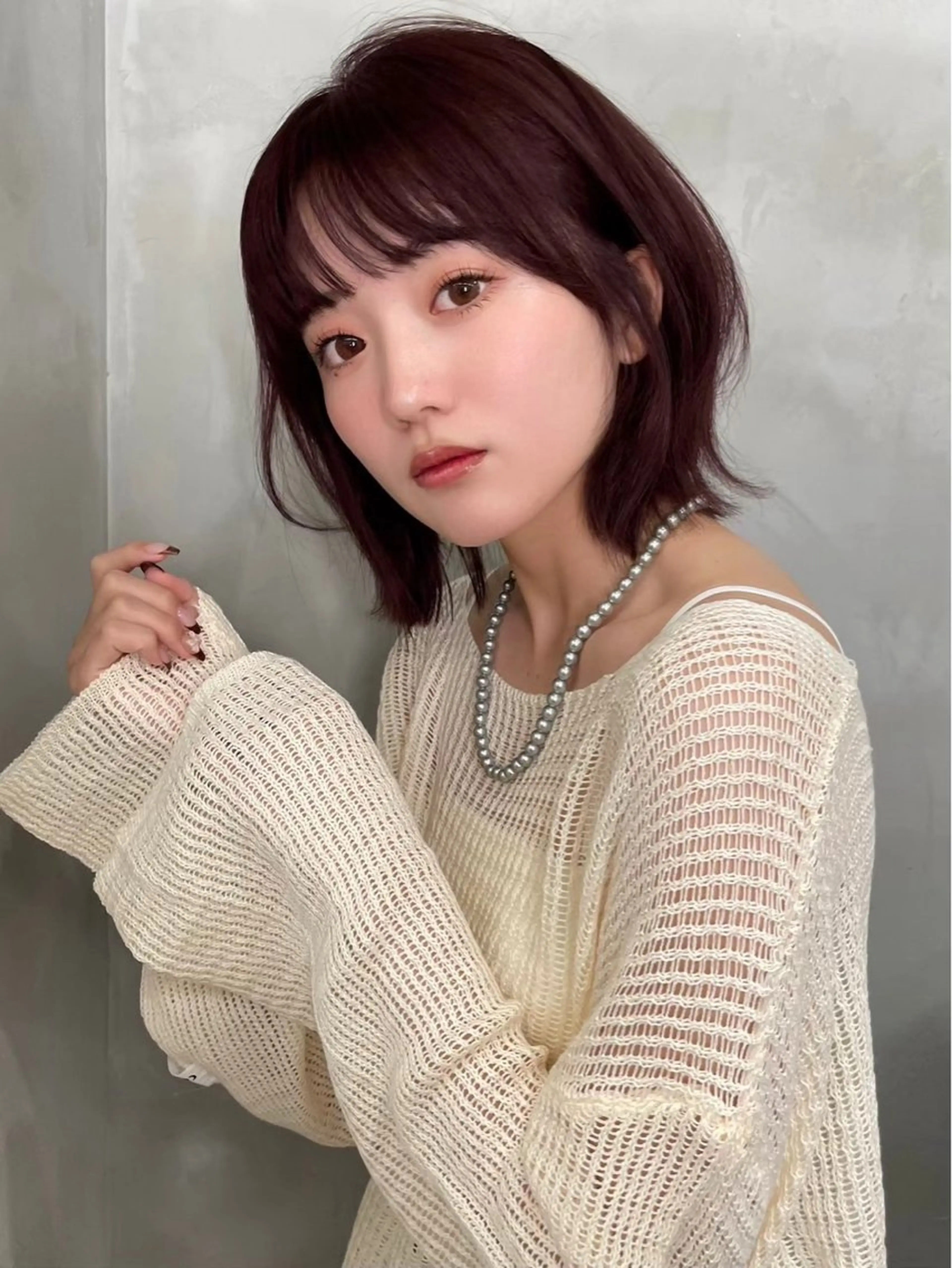 ミディアム 新井 望乃果のヘアスタイル