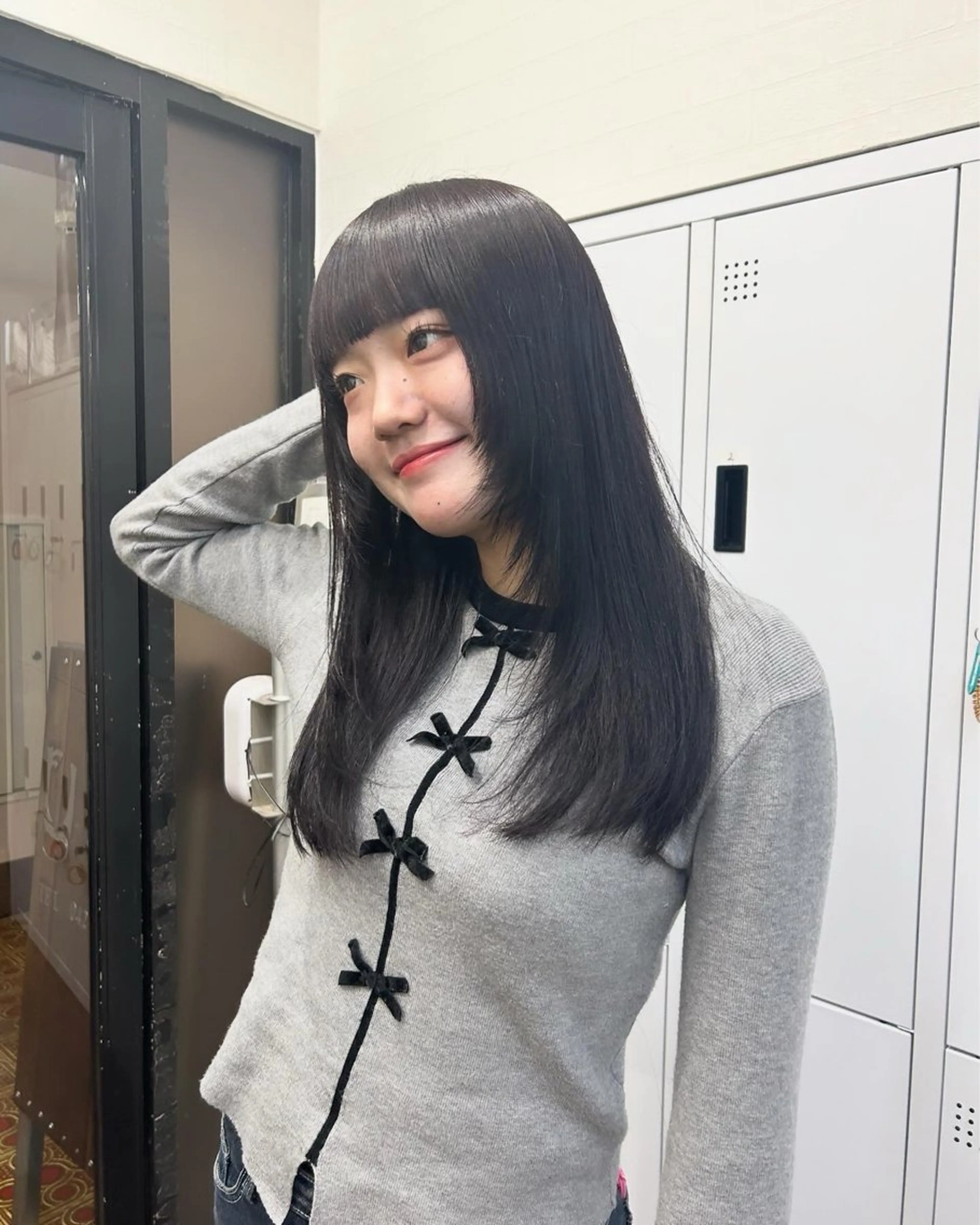 ミディアム Yui. レイヤー／パーマのヘアスタイル