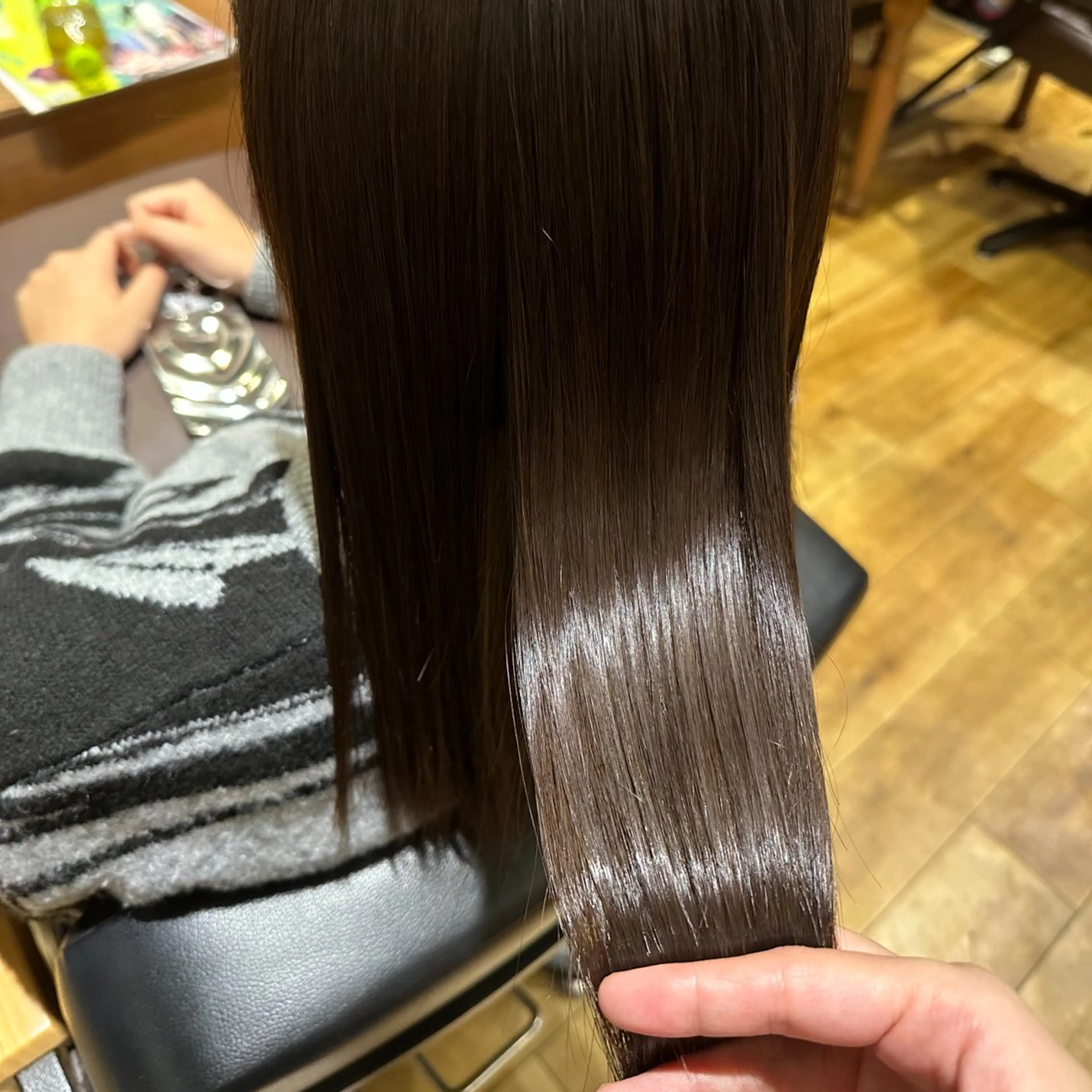 ロング 縮毛矯正 いまじゅく あおいのヘアスタイル