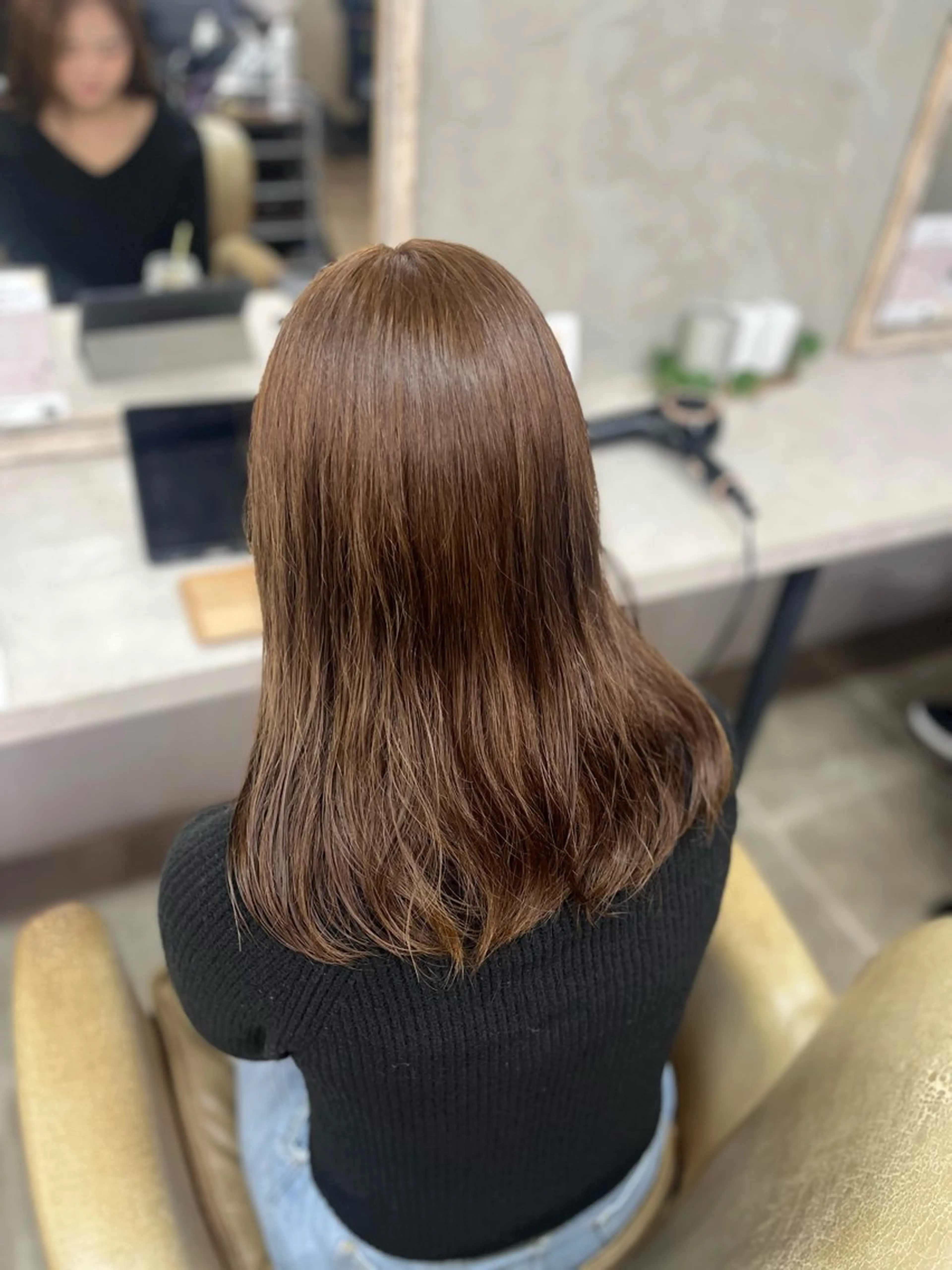 セミロング カラー ヘアカラー トリートメント Blast akihaのヘアスタイル