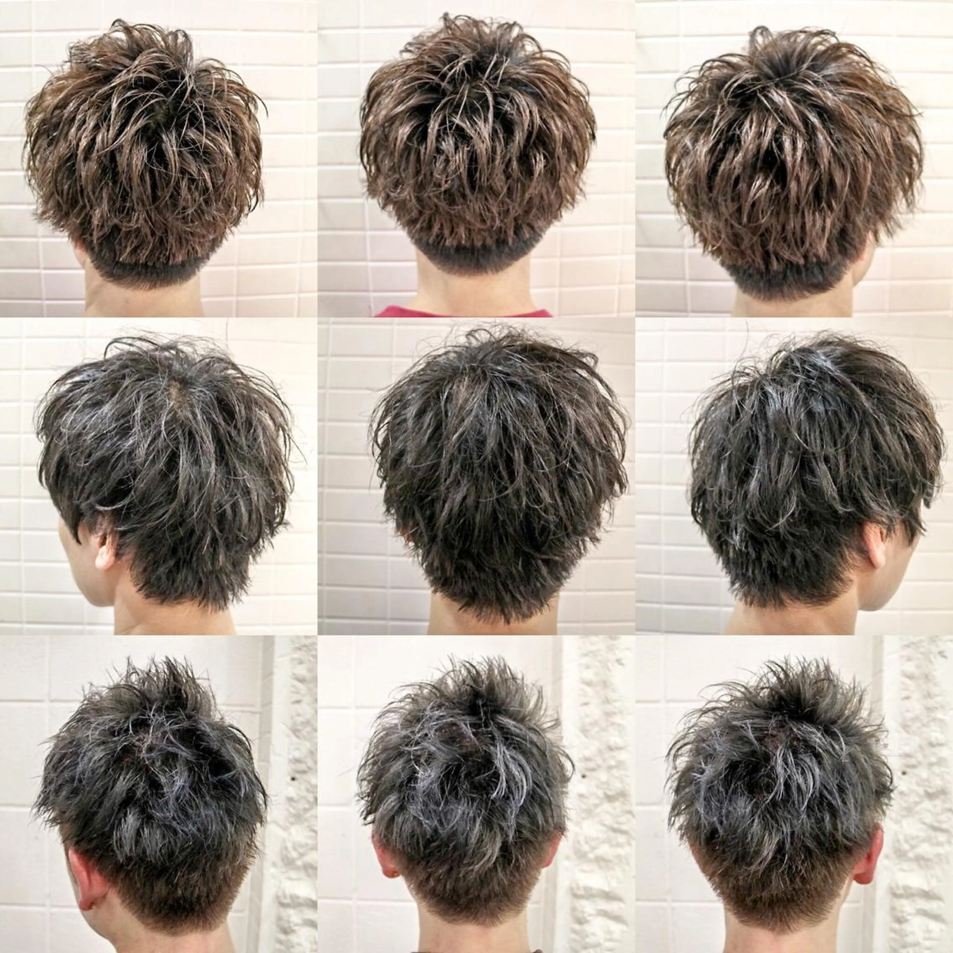 ショート カラー パーマ メンズ ⭐️口コミ5.0⭐️ 当日予約可能👌🏼のヘアスタイル