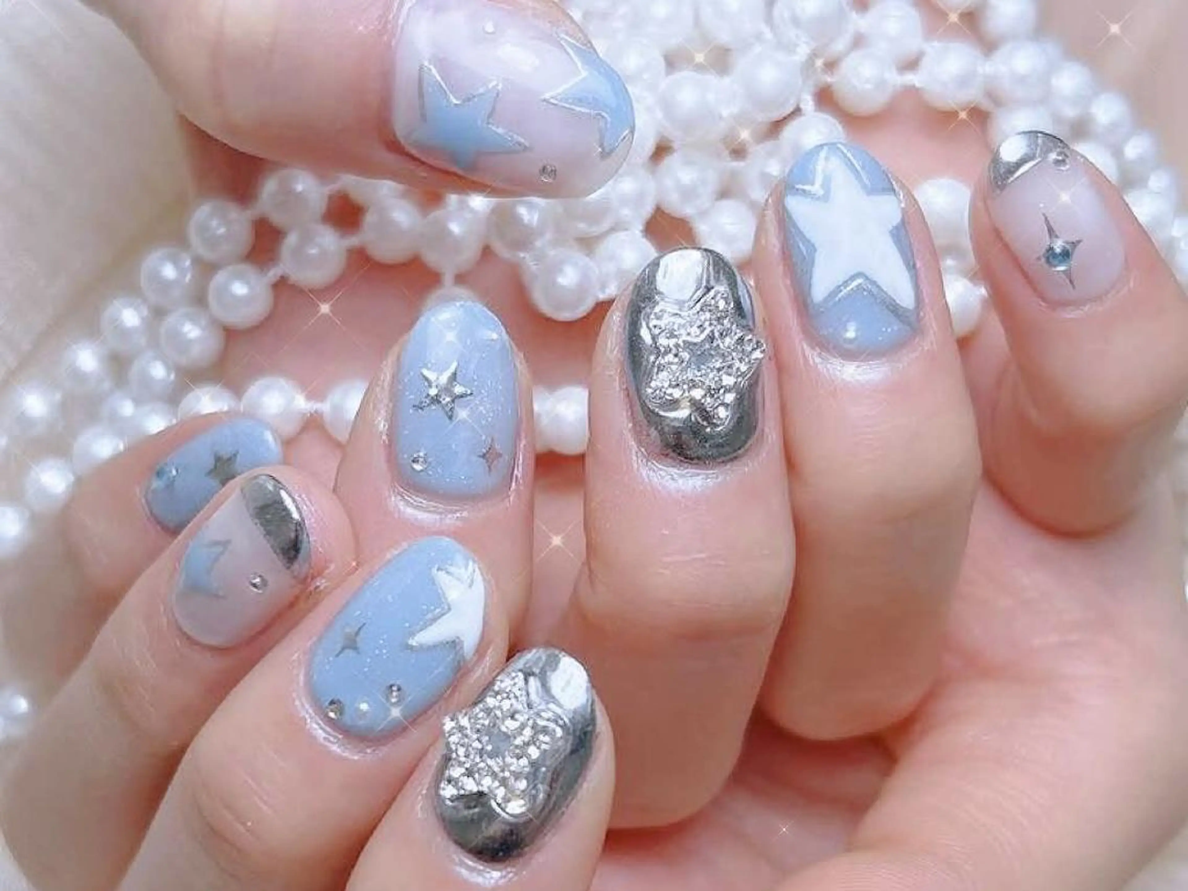 ネイル ハンドネイル 🦋桃子 🦋のネイルデザイン