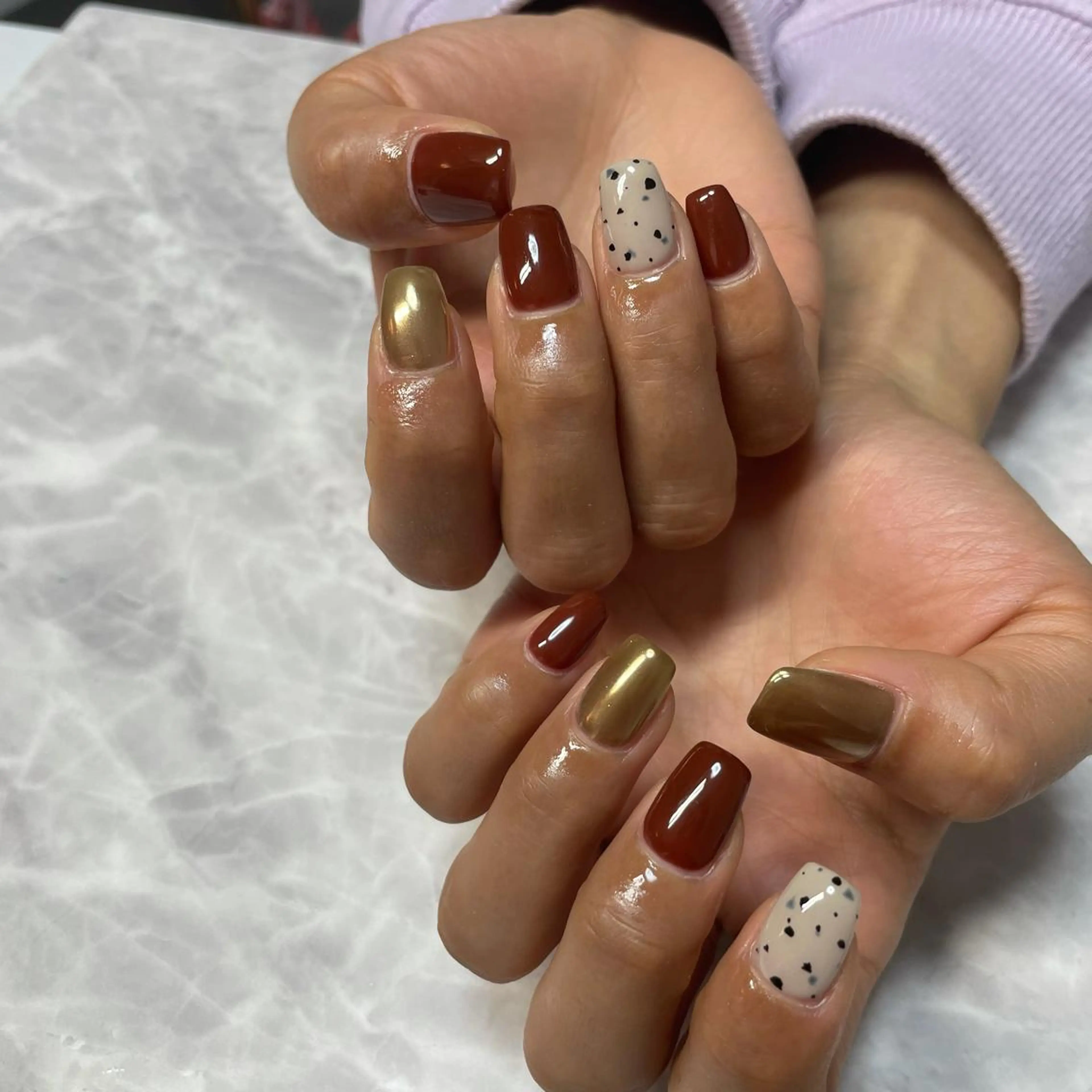 ネイル ミラーネイル ハンドネイル Aleum所属・Nail Salon Aleumのネイルデザイン