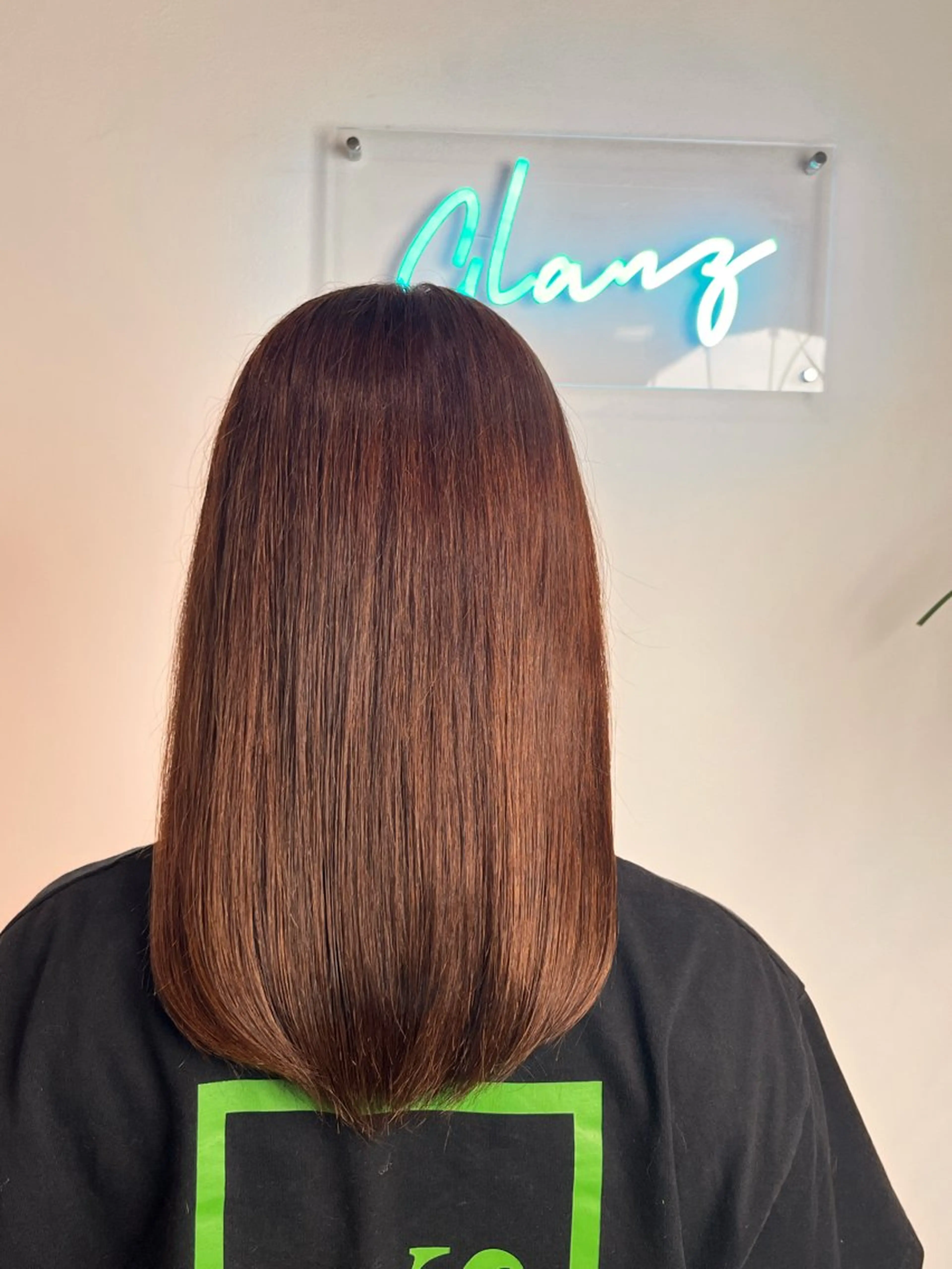 ロング カラー GLANZ 帆乃香のヘアスタイル