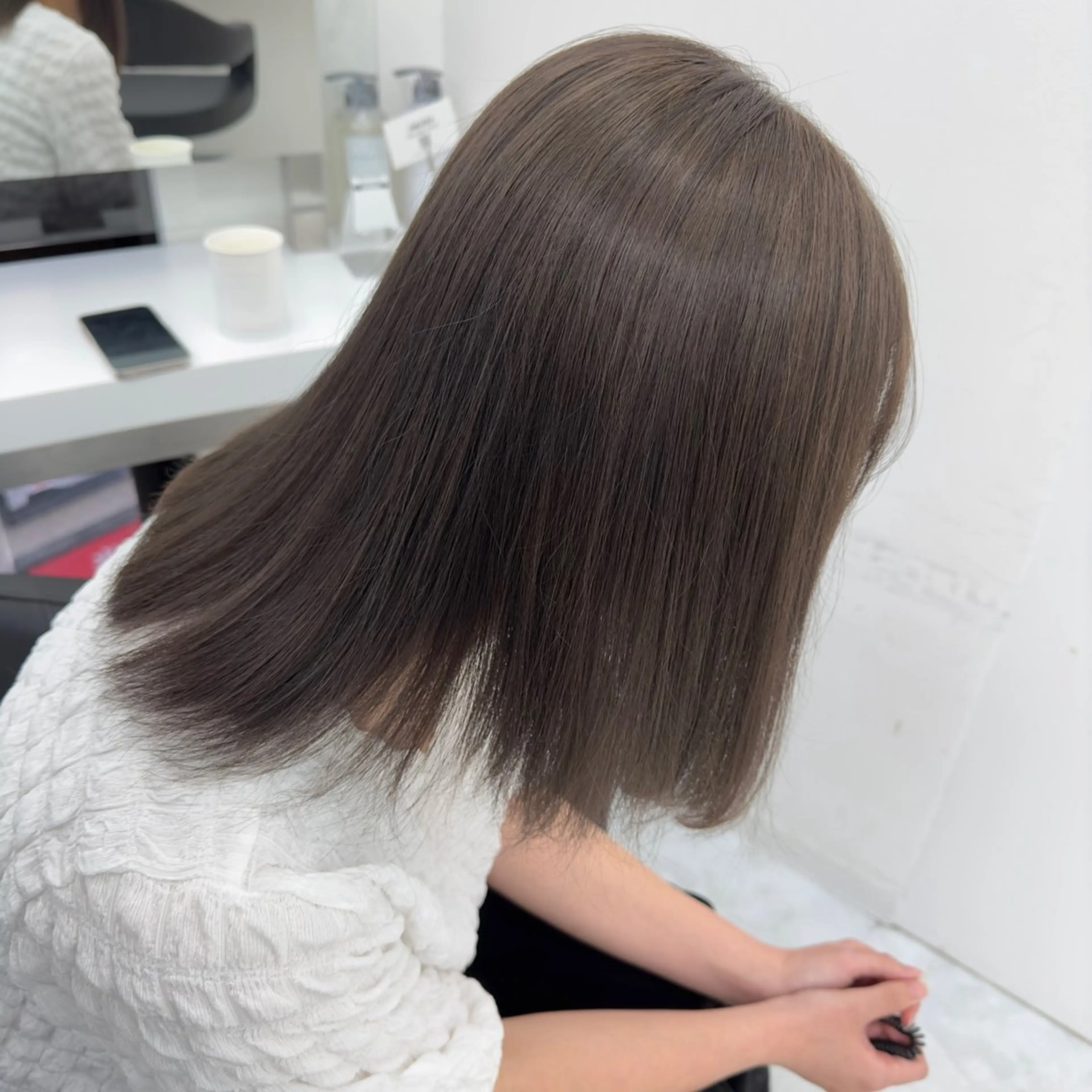 ショート カラー ヘアカラー トリートメント ケアブリーチ 韓国レイヤーKYONのヘアスタイル
