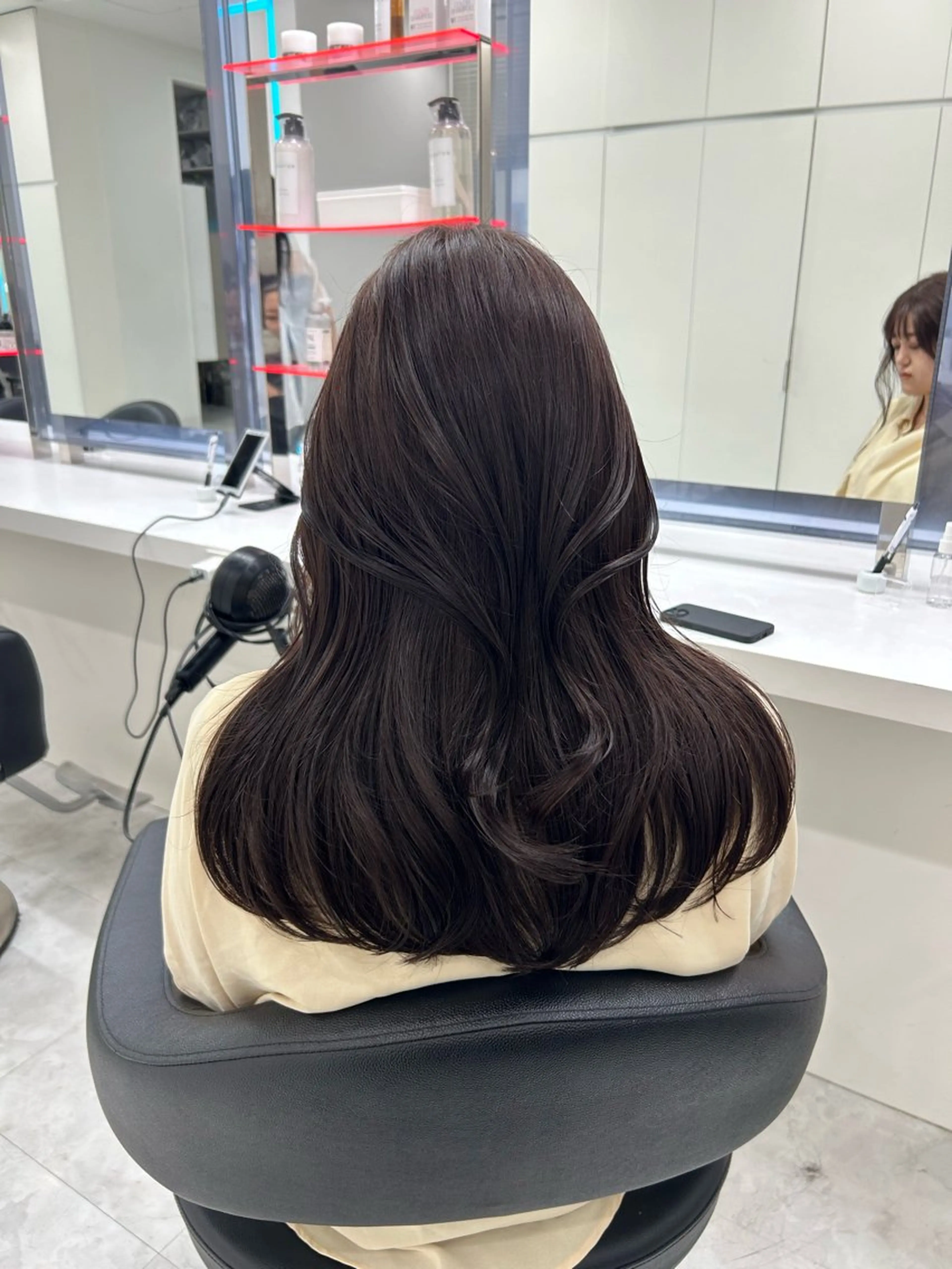セミロング カラー カット ヘアカラー 縮毛矯正 💖透け感ベージュ KOTA💖のヘアスタイル