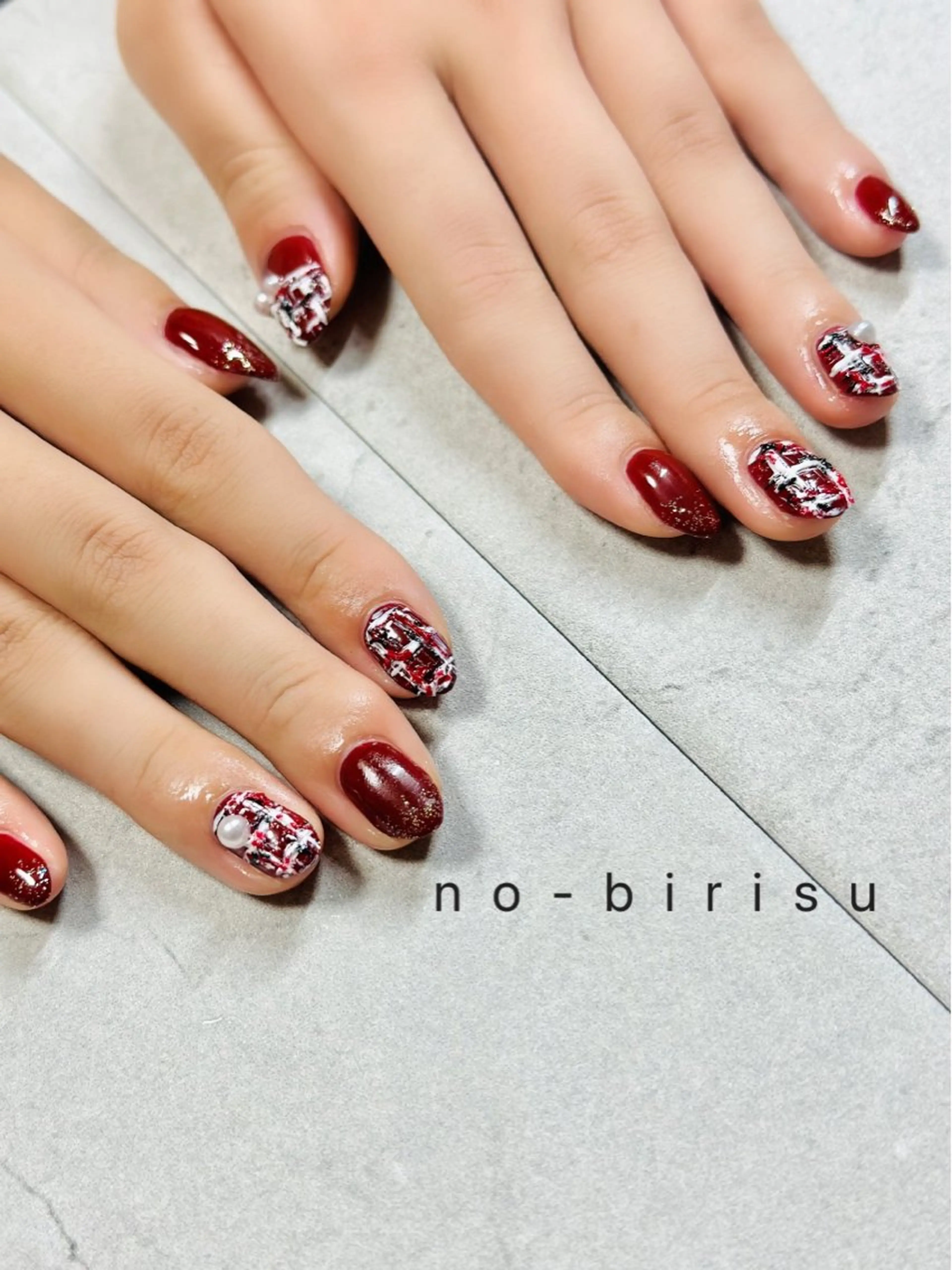 ネイル ラメ(グリッター) ハンドネイル no-birisu nailのネイルデザイン
