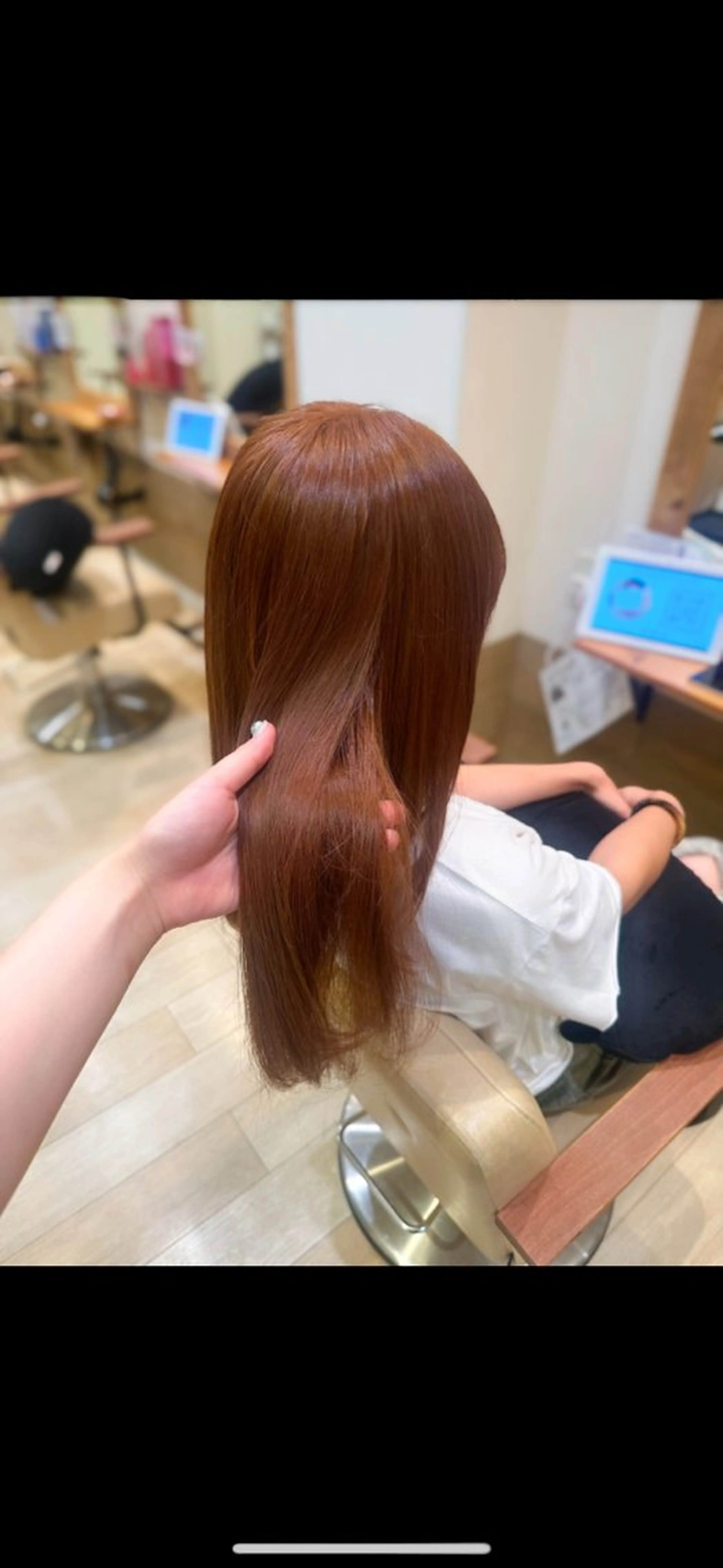 ロング カラー ブリーチ ダブルカラー ブリーチなしカラー ヘアカラー トリートメント ブリーチなしカラー RURI🩵のヘアスタイル