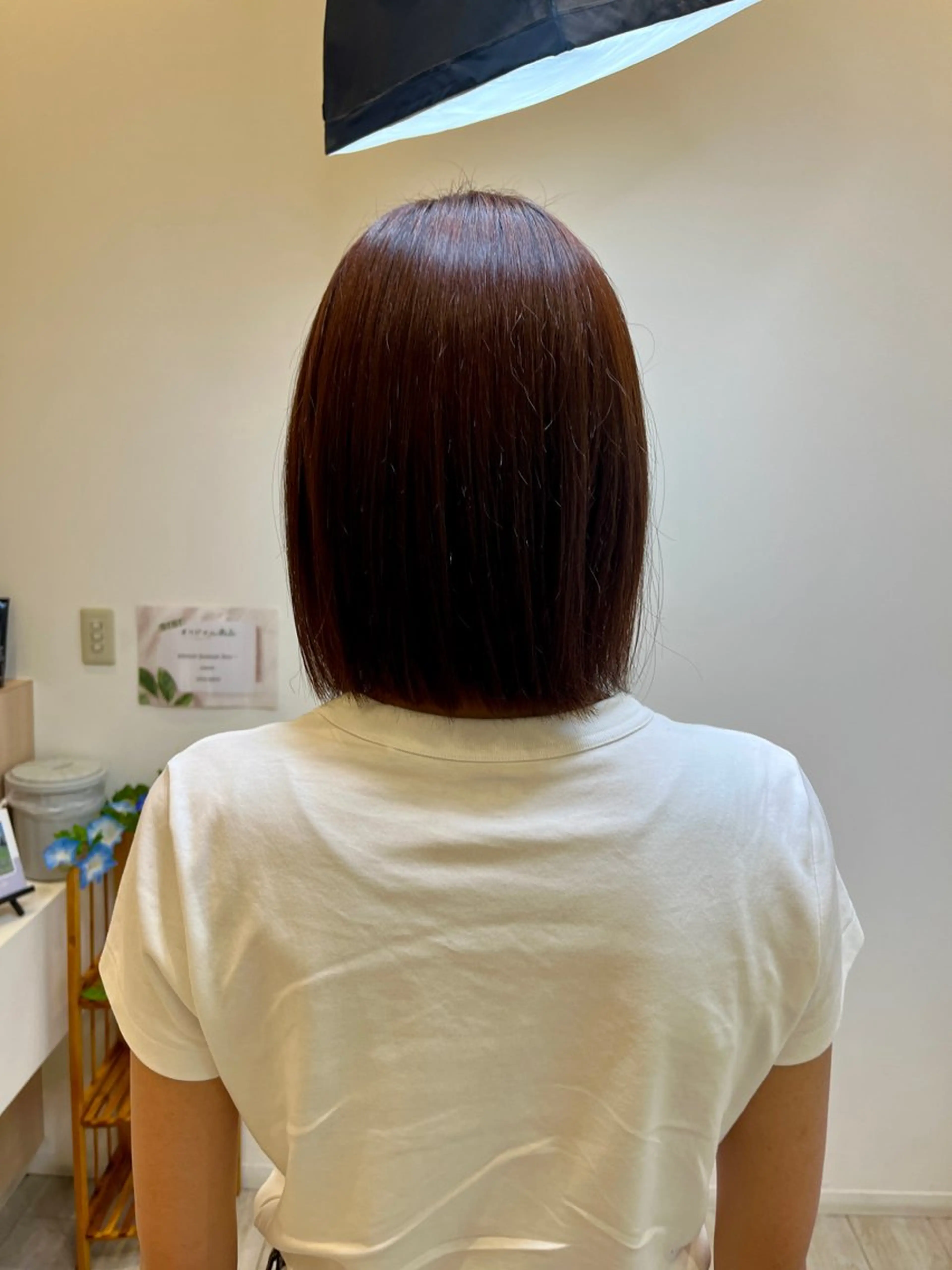セミロング カラー ブラウンカラー 牛尾 丈のヘアスタイル