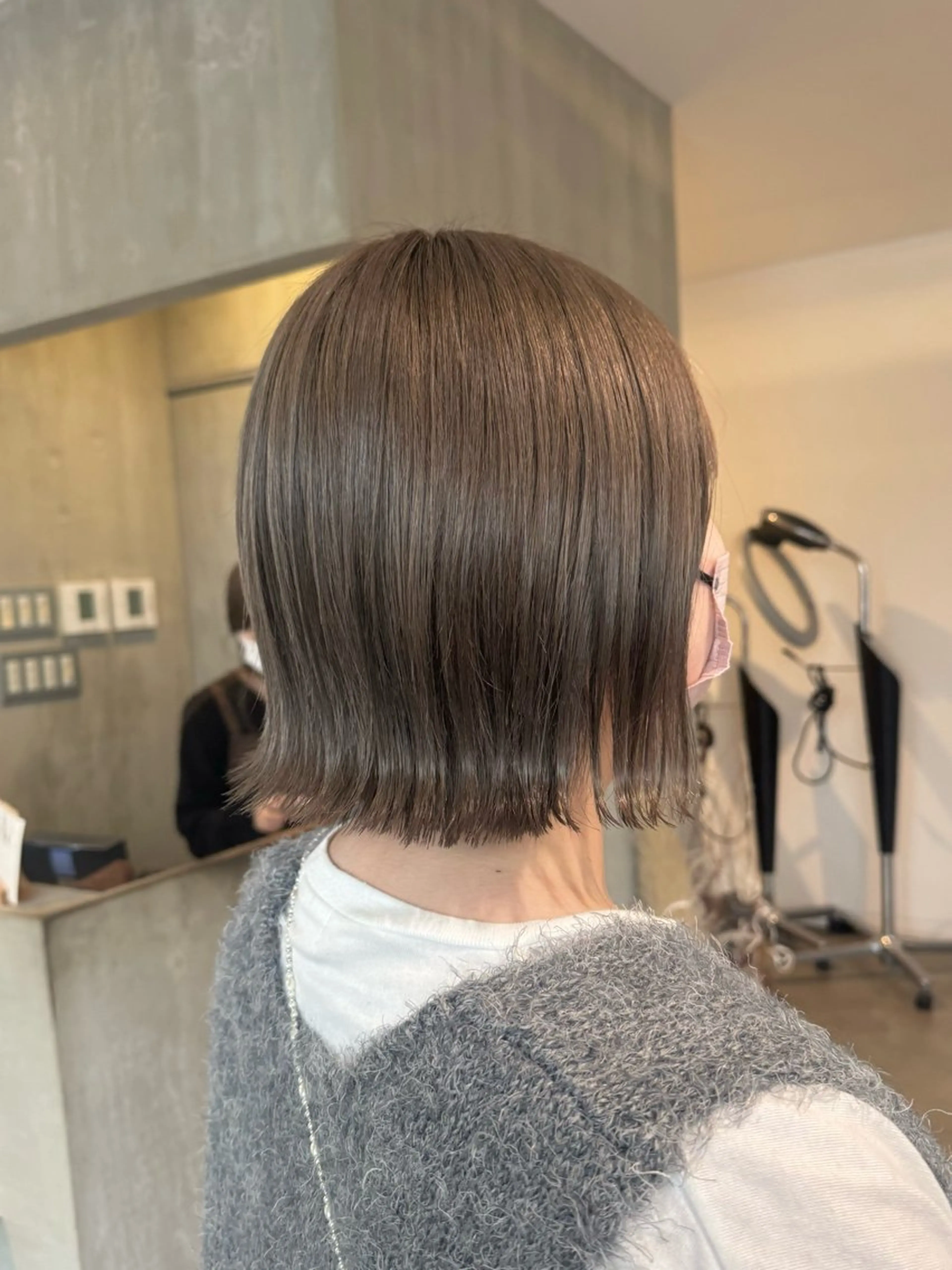 ショート カラー ヘアカラー トリートメント 透明感カラー 天羅のヘアスタイル